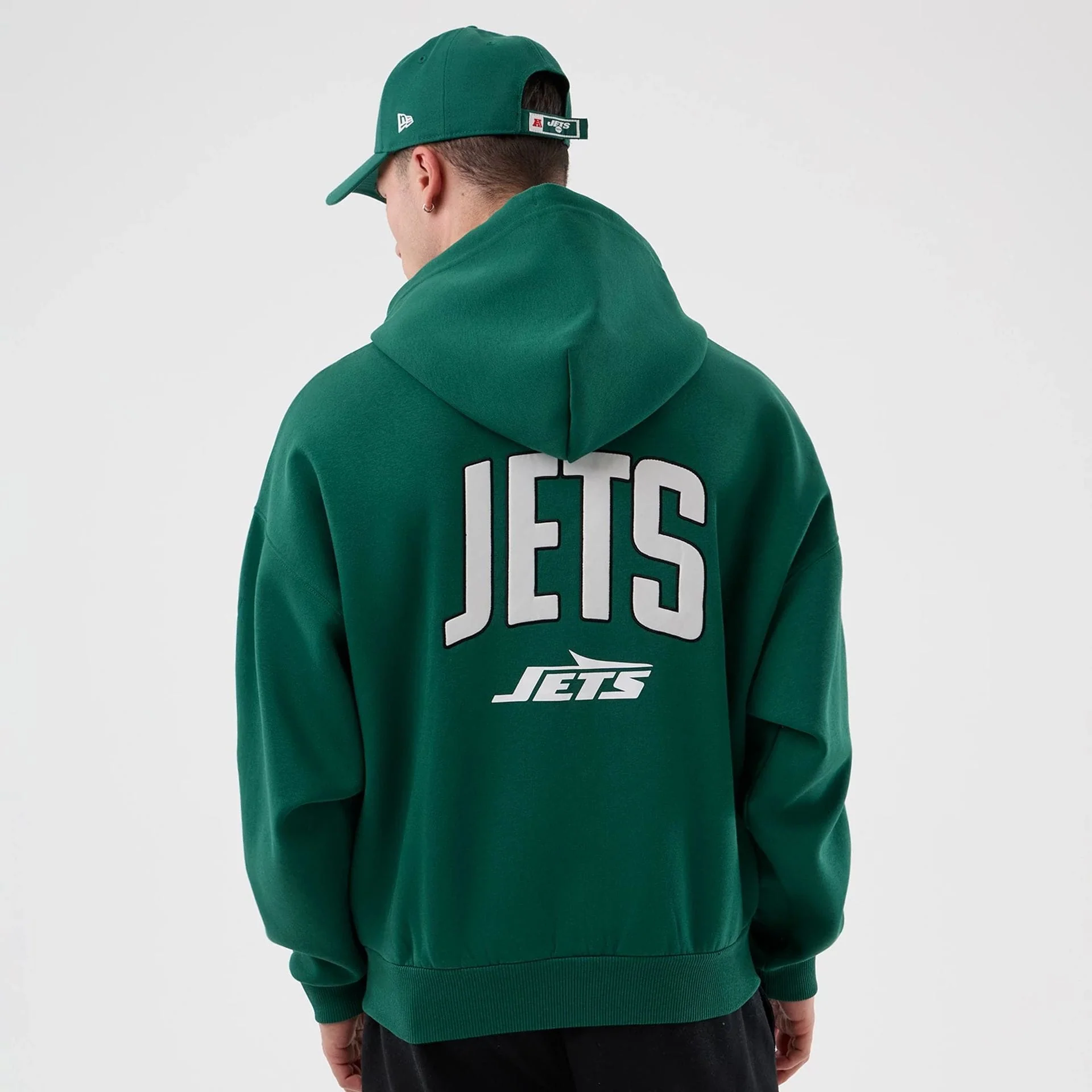 New York Jets NFL International Series Games Green Full Zip Hoodie - Image 2