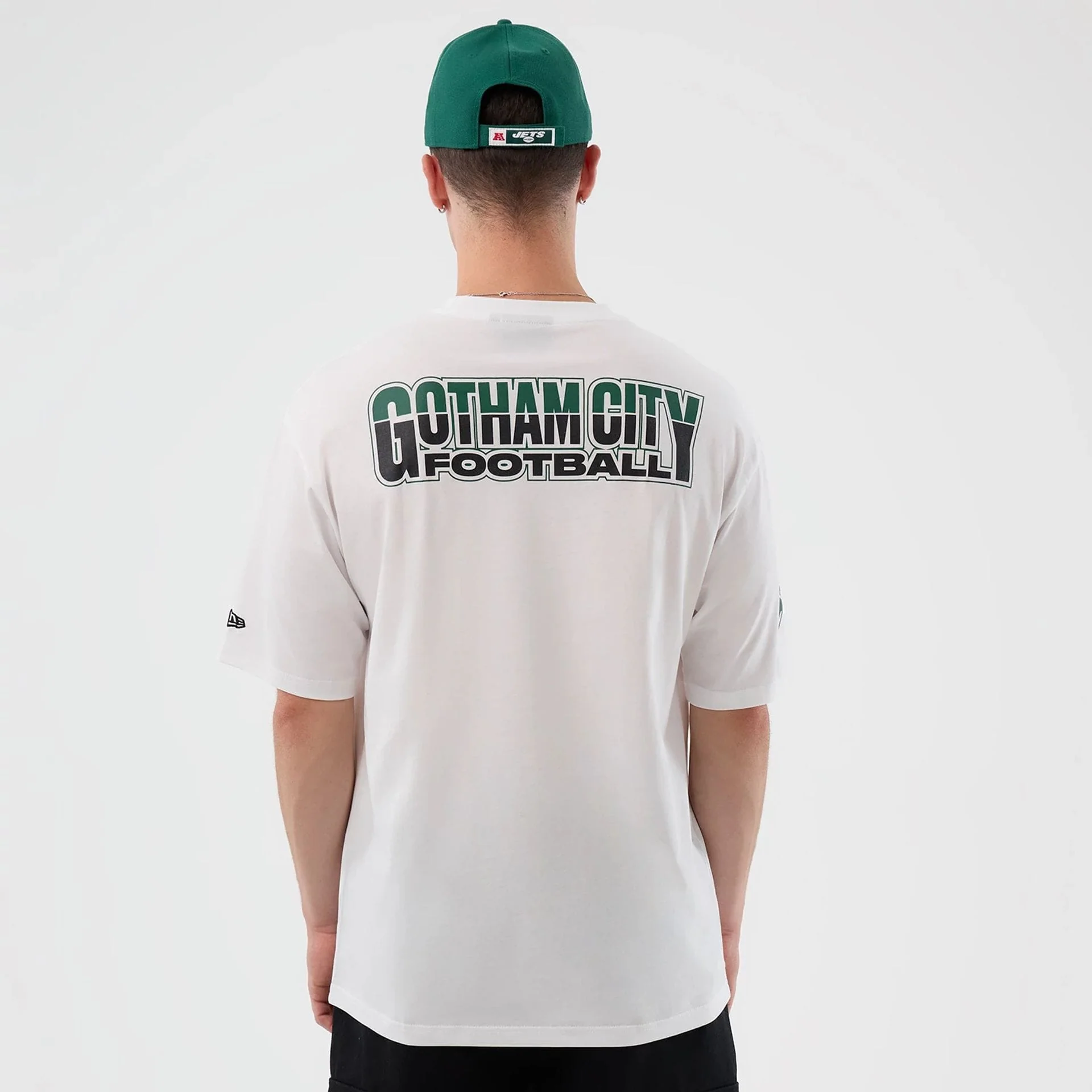 New York Jets NFL International Series Games White Oversized T-Shirt - Image 2