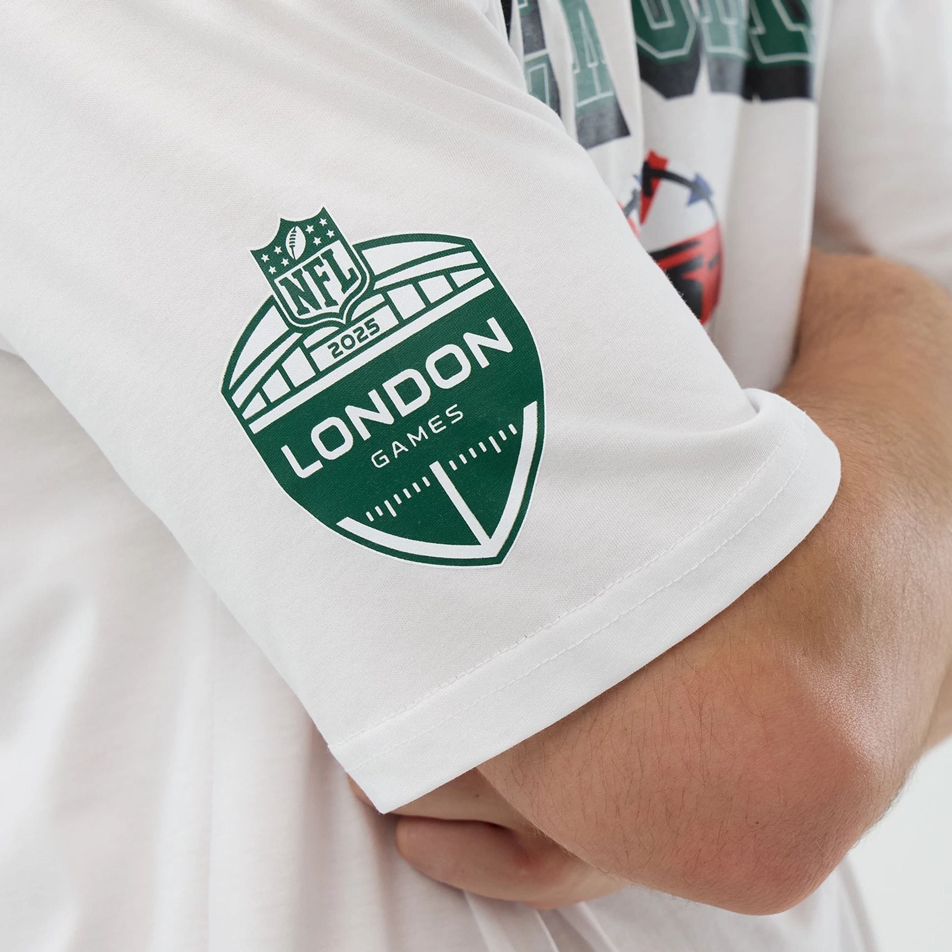 New York Jets NFL International Series Games White Oversized T-Shirt - Image 4