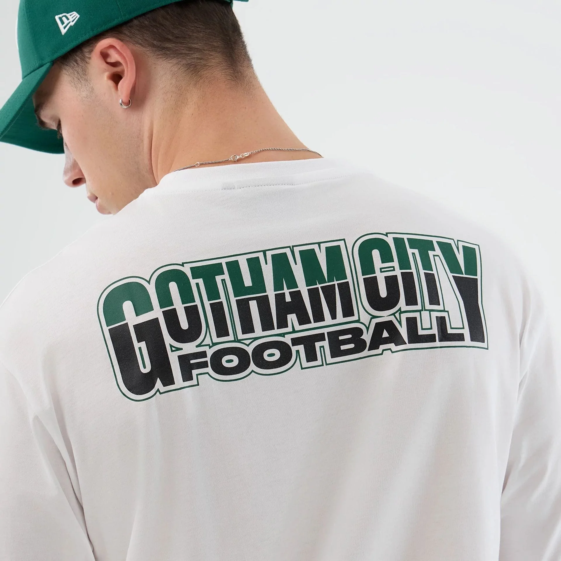 New York Jets NFL International Series Games White Oversized T-Shirt - Image 6