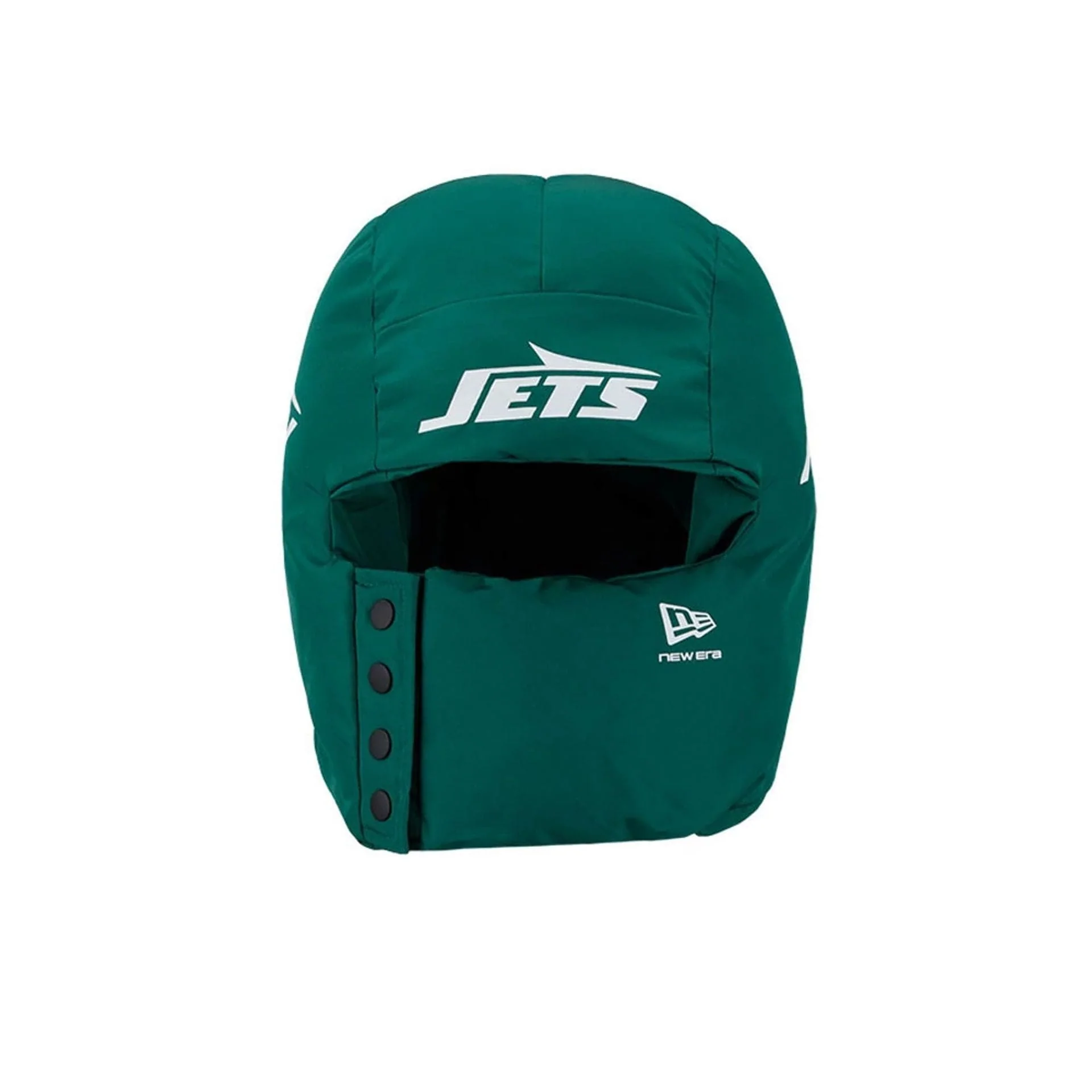 New York Jets NFL Puffer Helmet Green Trapper Hat - Image 2