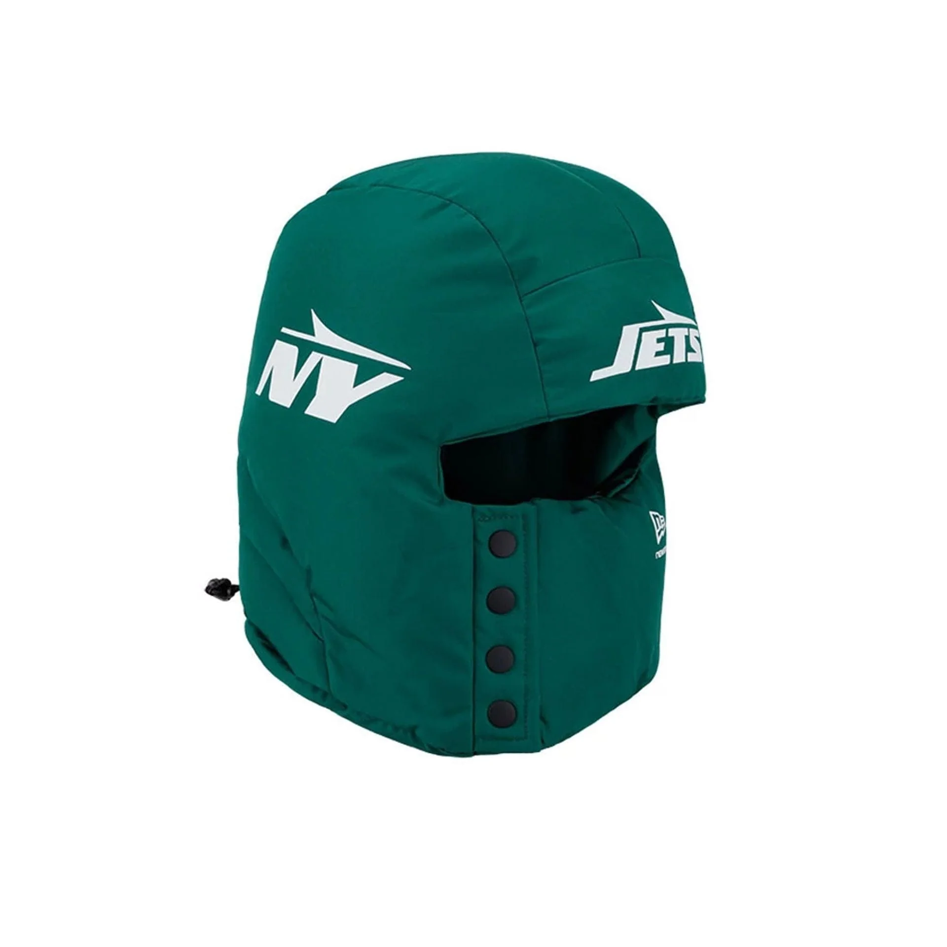 New York Jets NFL Puffer Helmet Green Trapper Hat - Image 3