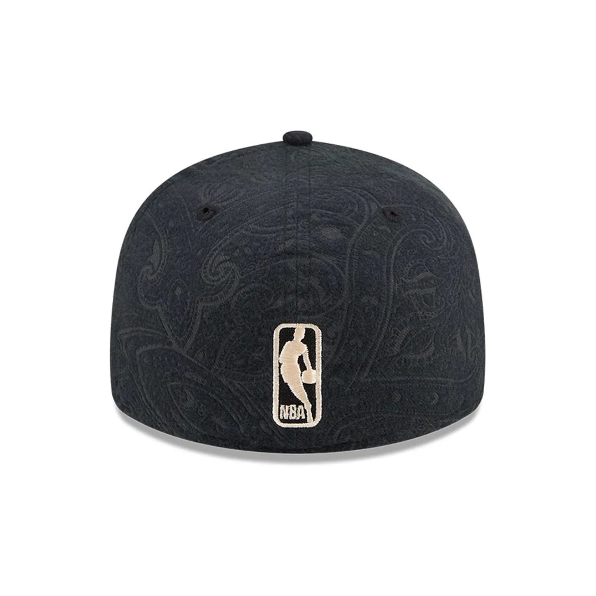 New York Knicks NBA Brushed Cotton Black 59FIFTY Fitted Cap - Image 7