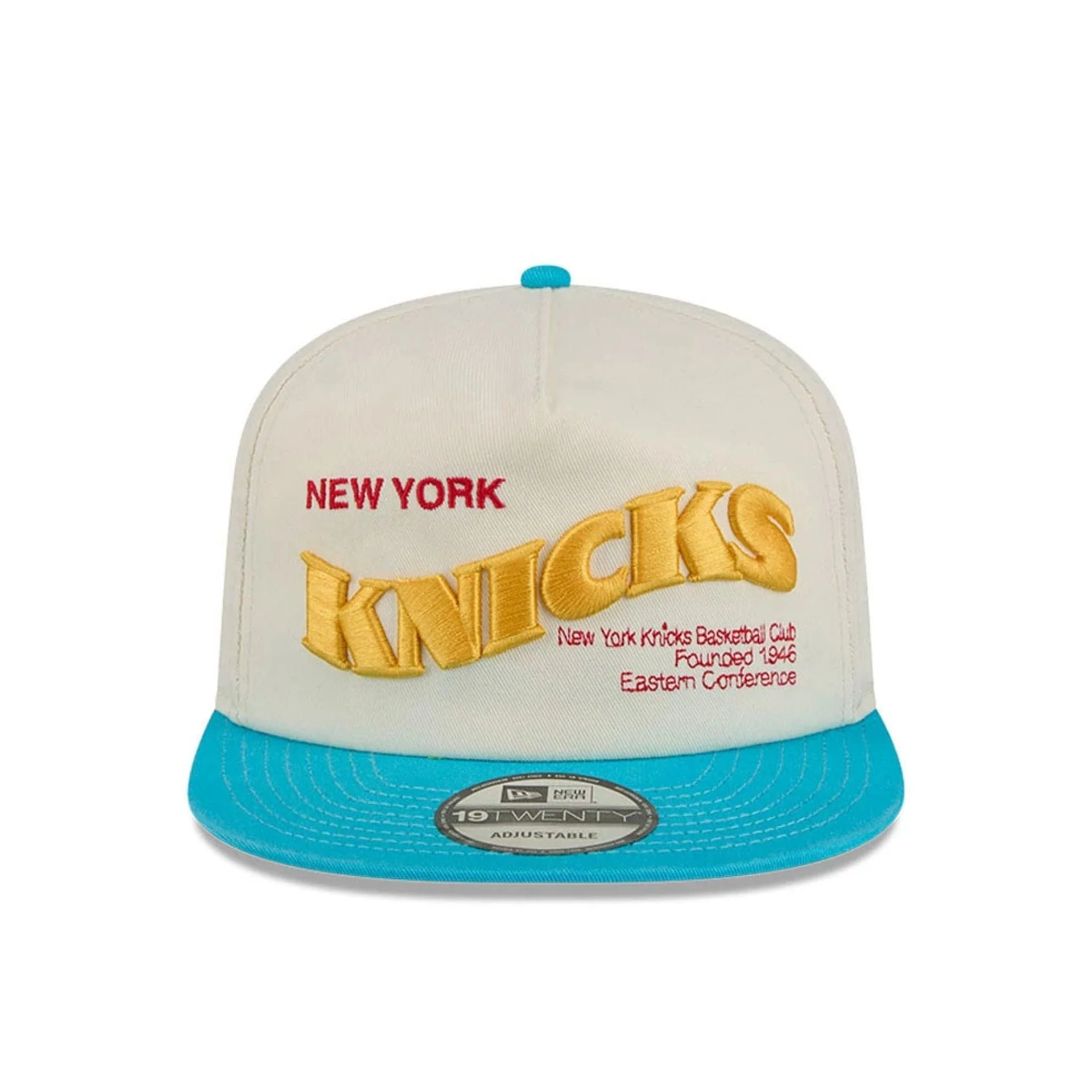 New York Knicks NBA Conference Script White 19TWENTY Adjustable Cap - Image 3