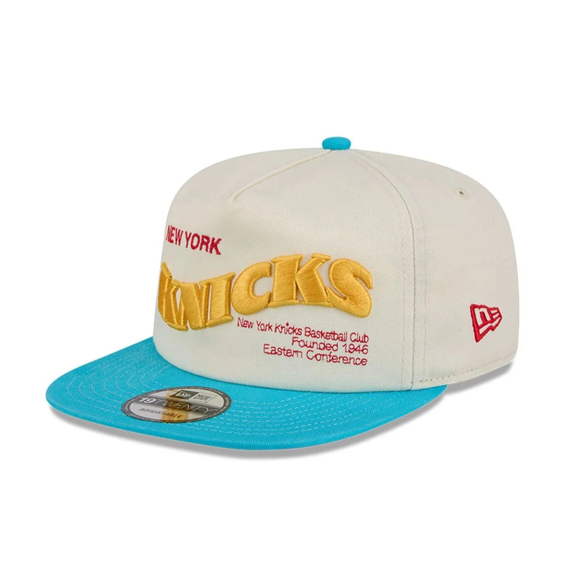 New York Knicks NBA Conference Script White 19TWENTY Adjustable Cap - Image 4