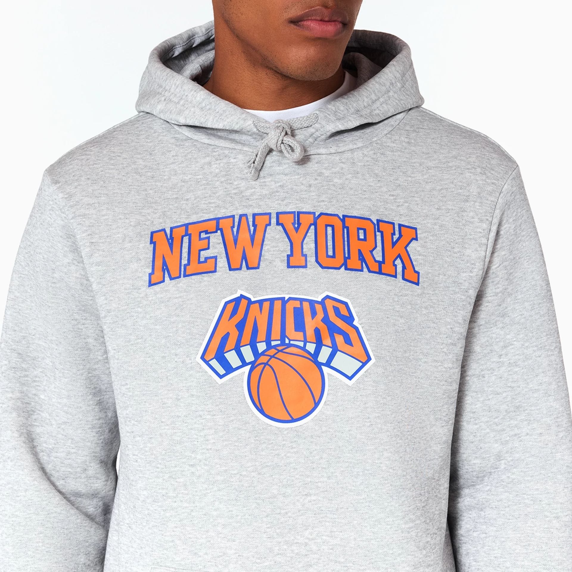 New York Knicks NBA Grey Pullover Hoodie - Image 2
