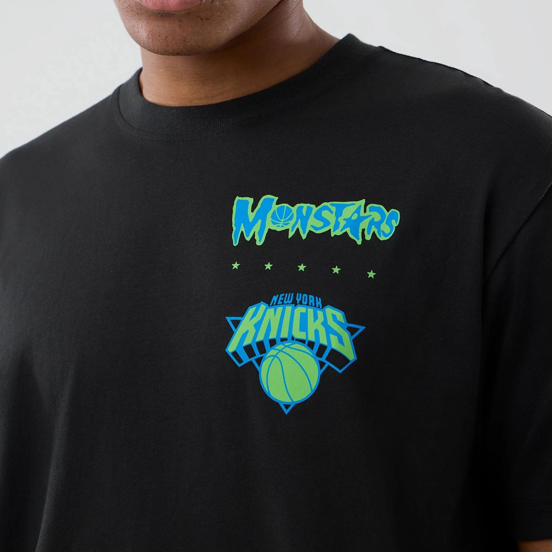 New York Knicks Space Jam 2 X NBA Black T-Shirt - Image 3