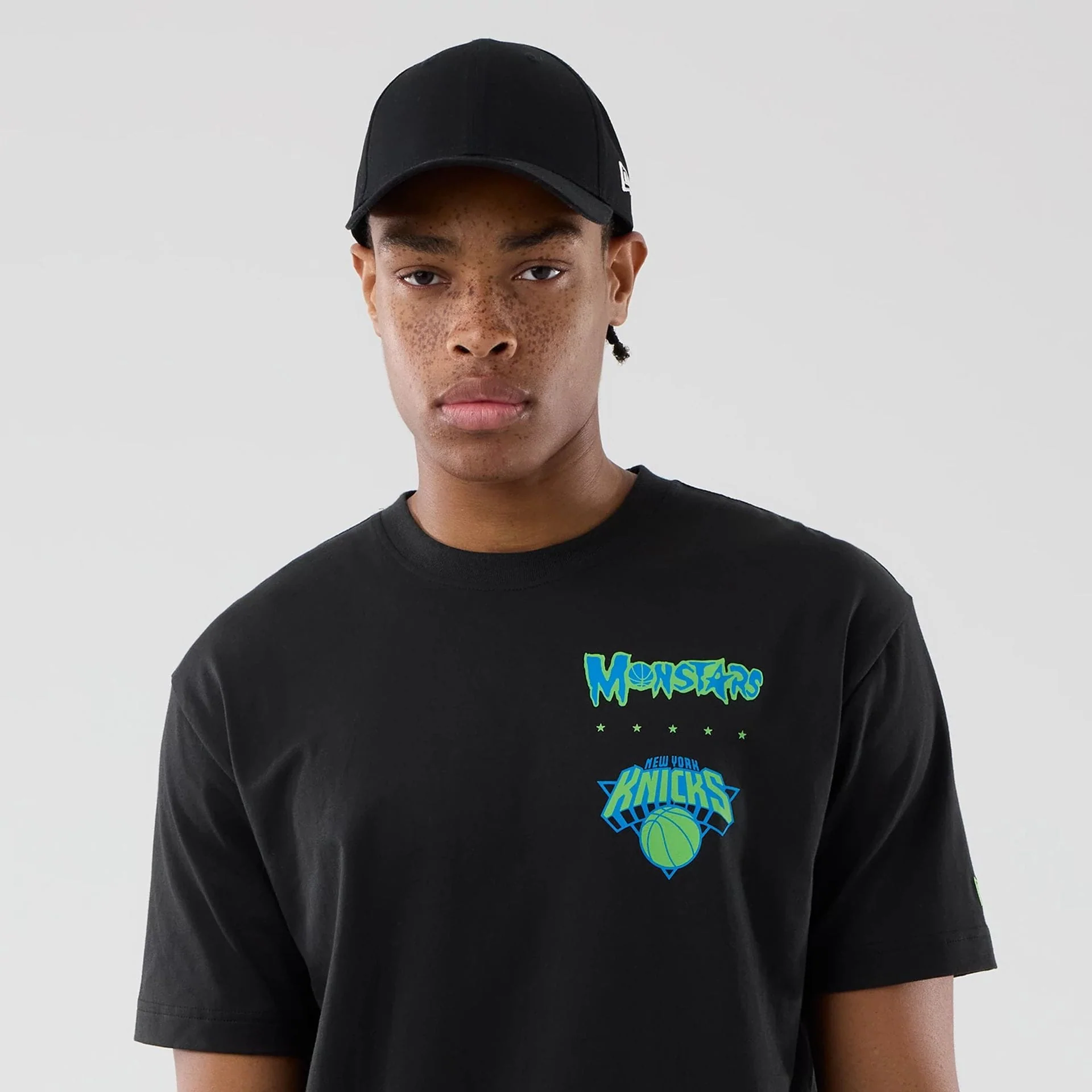 New York Knicks Space Jam 2 X NBA Black T-Shirt - Image 7