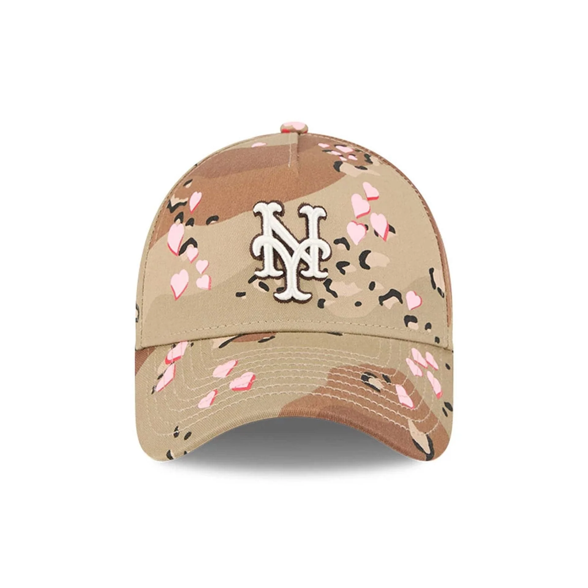 New York Mets MLB Camo Hearts Desert Camo 9FORTY A-Frame Adjustable Cap - Image 3