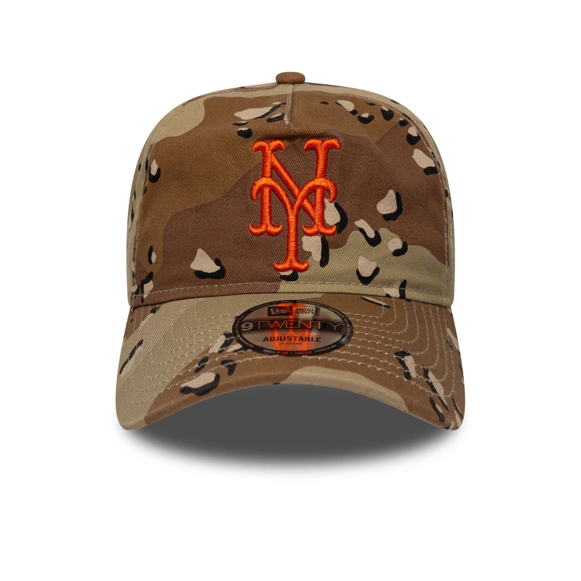 New York Mets MLB Camo Reserve Desert Camo 9TWENTY A-Frame Adjustable Cap - Image 2