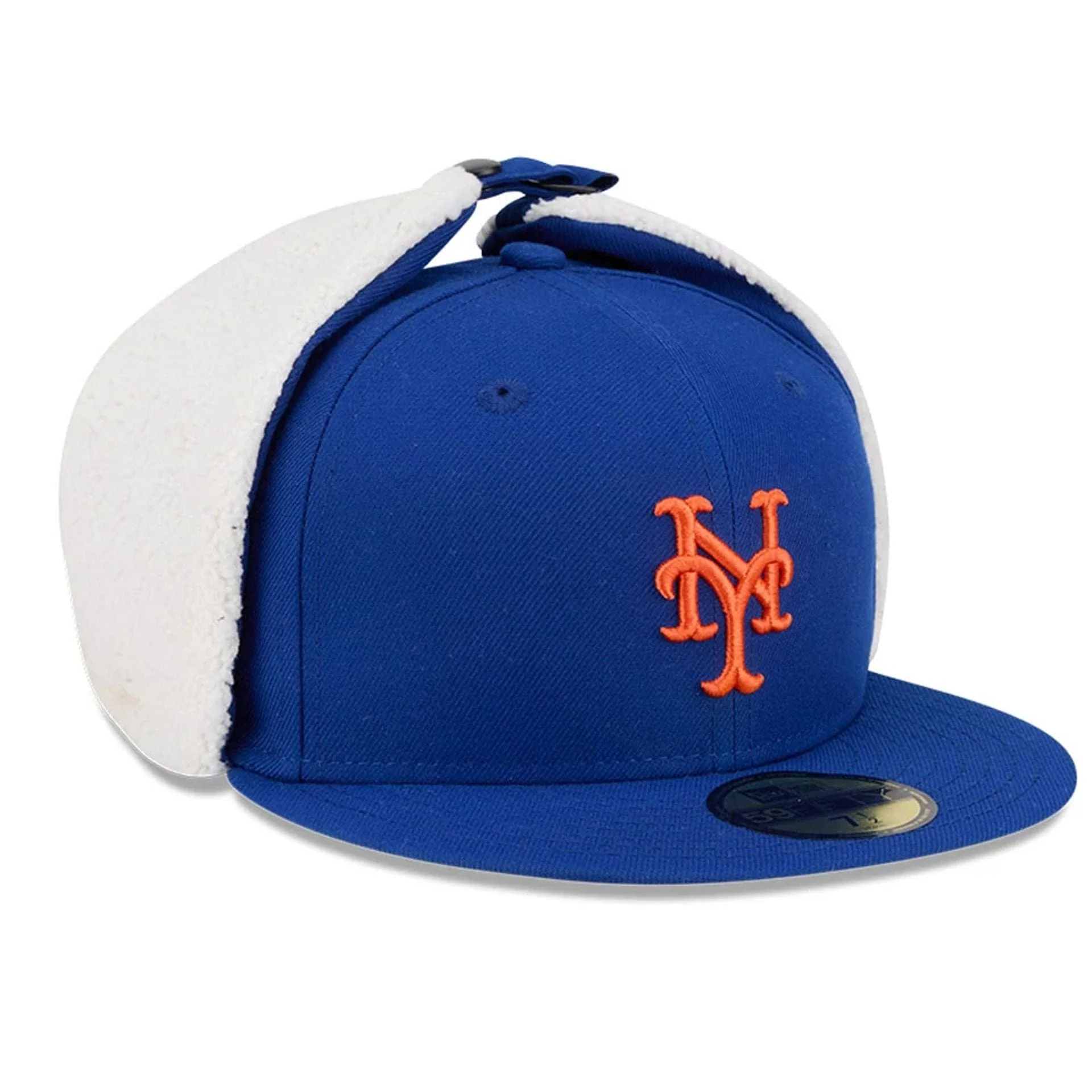 New York Mets MLB Classic Blue Dogear 59FIFTY Fitted Cap - Image 4