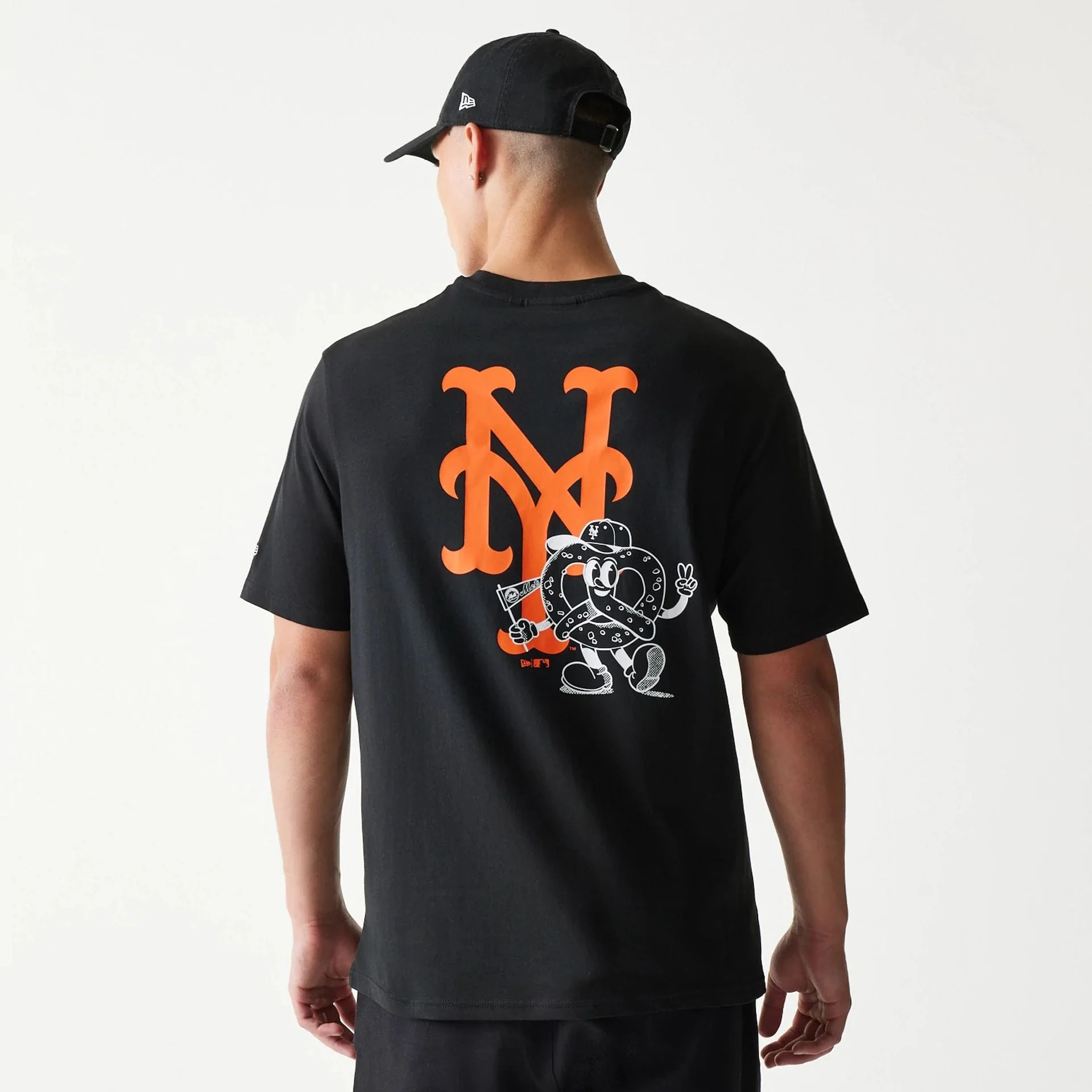 New York Mets MLB Food Graphic Black T-Shirt - Image 2