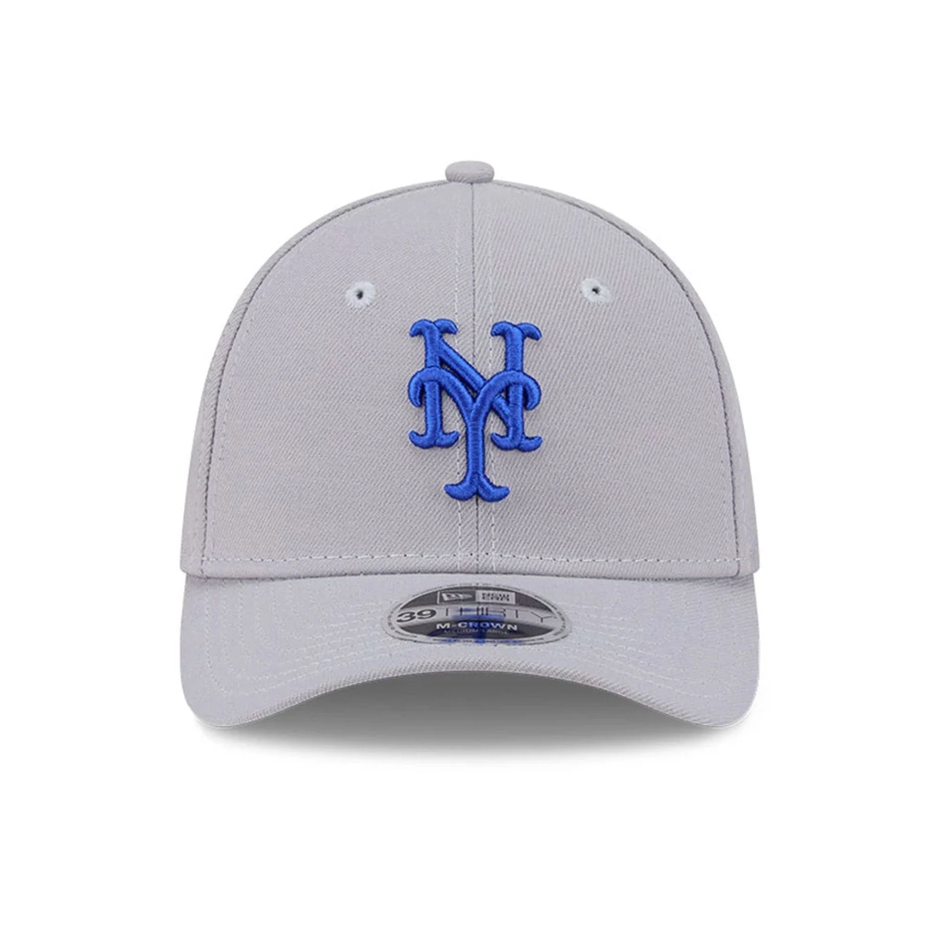 New York Mets MLB Grey 39THIRTY M-Crown Stretch Fit Cap - Image 2