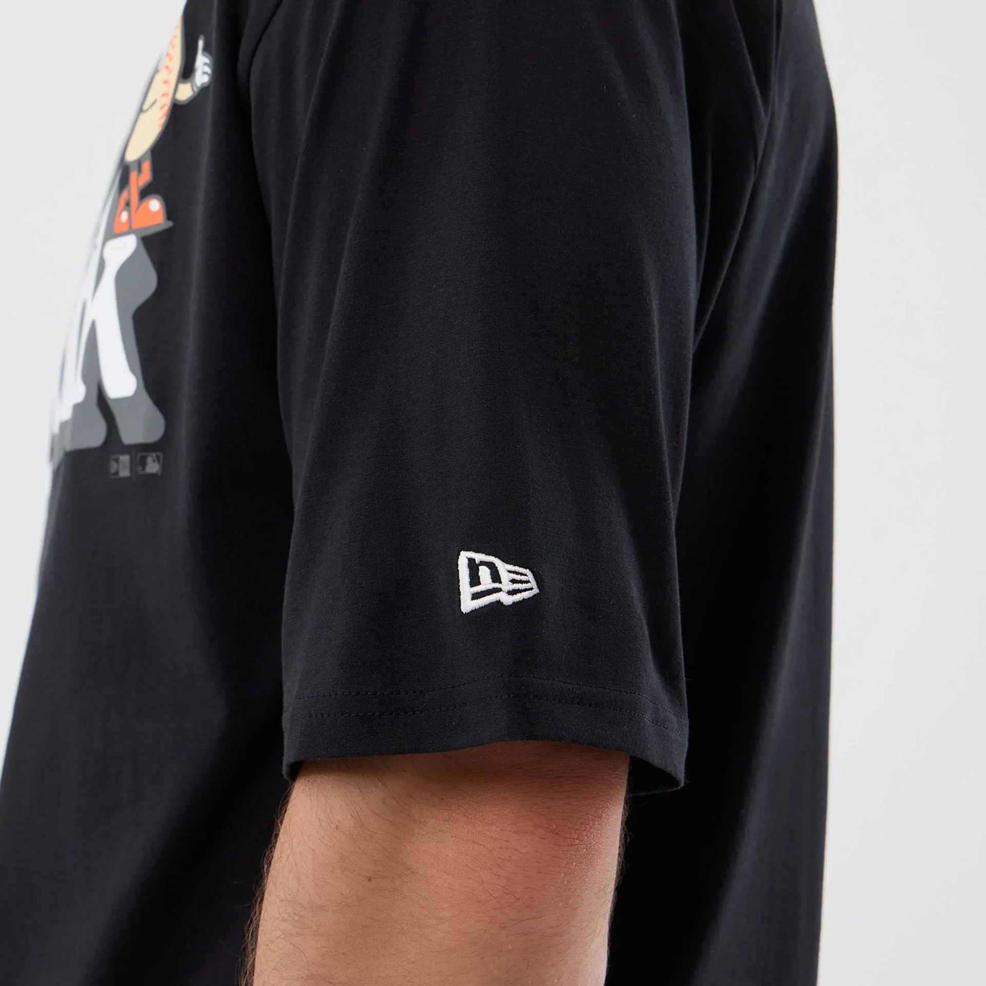 New York Mets MLB Icon Graphic Black T-Shirt - Image 7