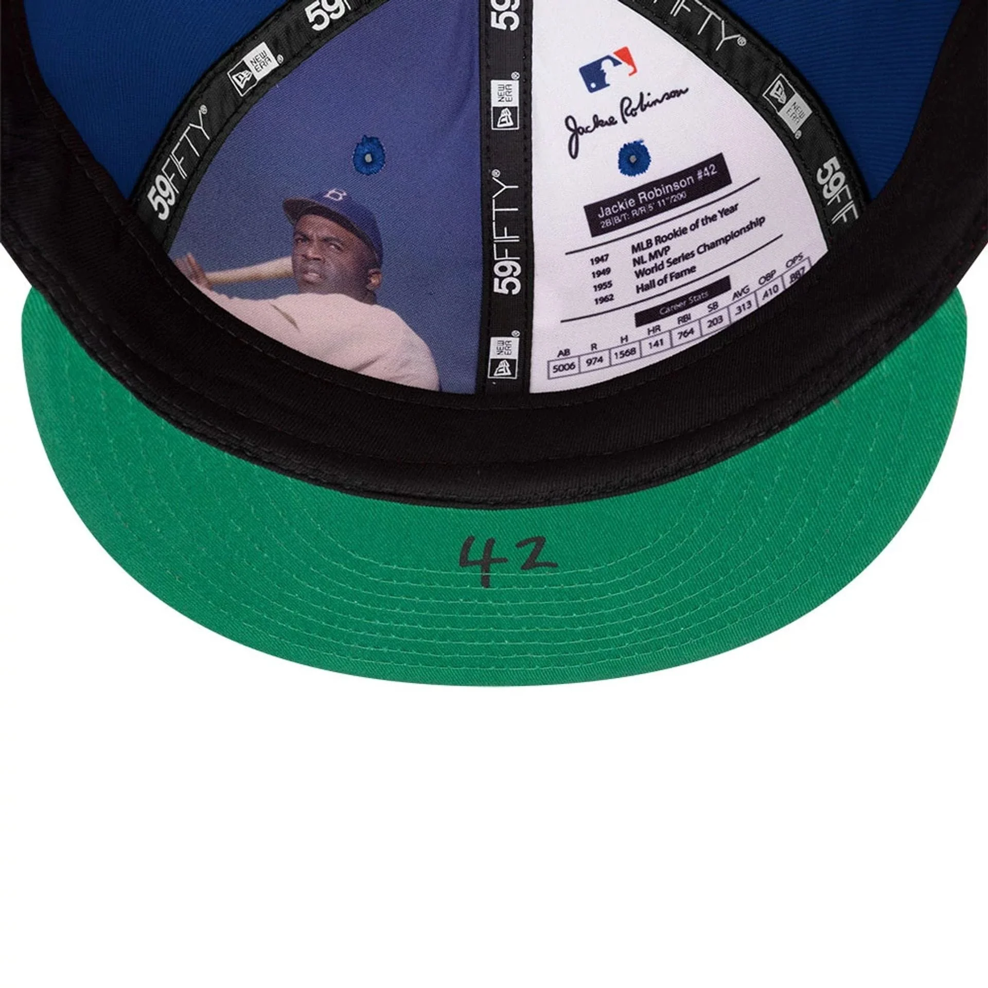 New York Mets MLB Jackie Robinson Blue 59FIFTY Fitted Cap - Image 8