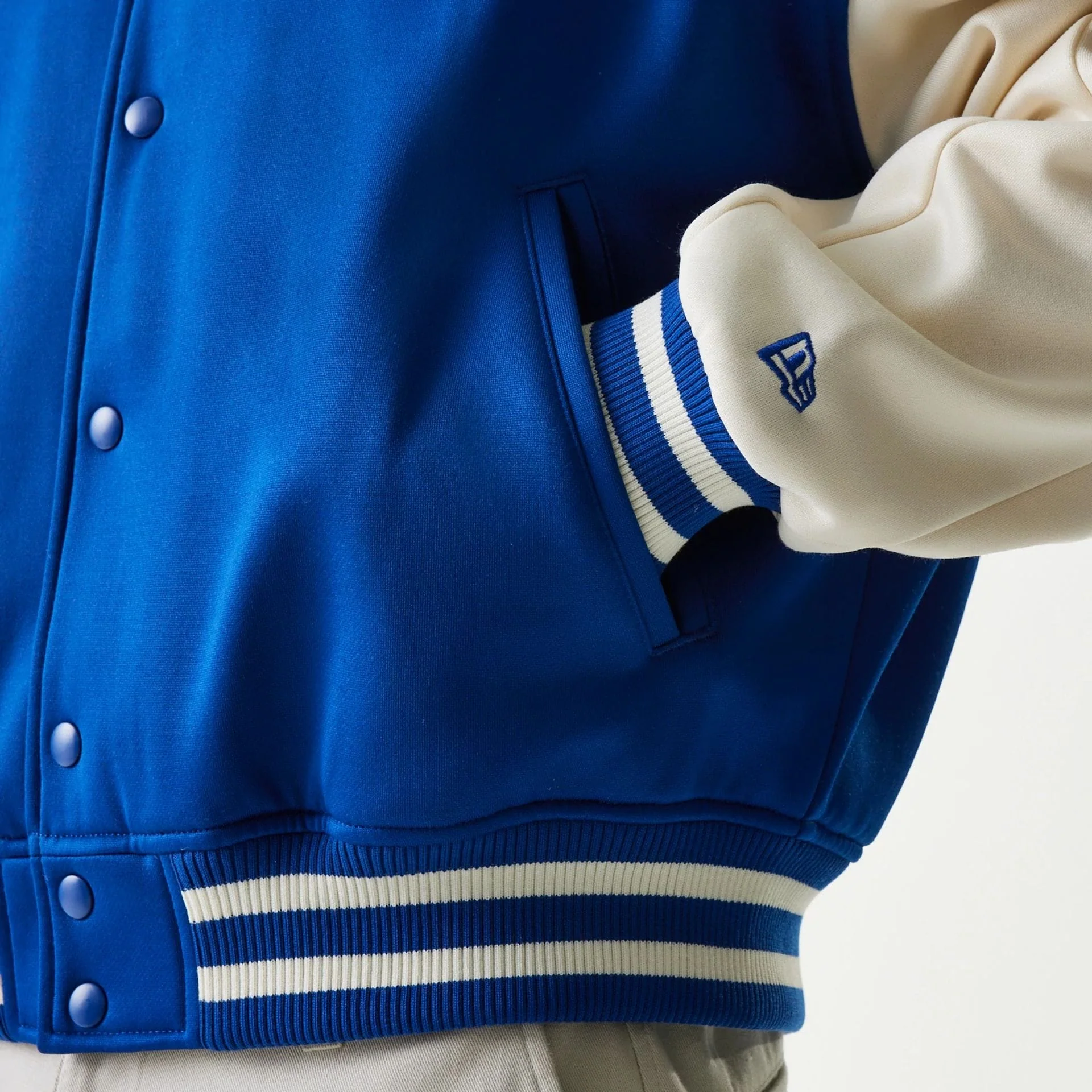 New York Mets MLB Jersey Blue Bomber Jacket - Image 7