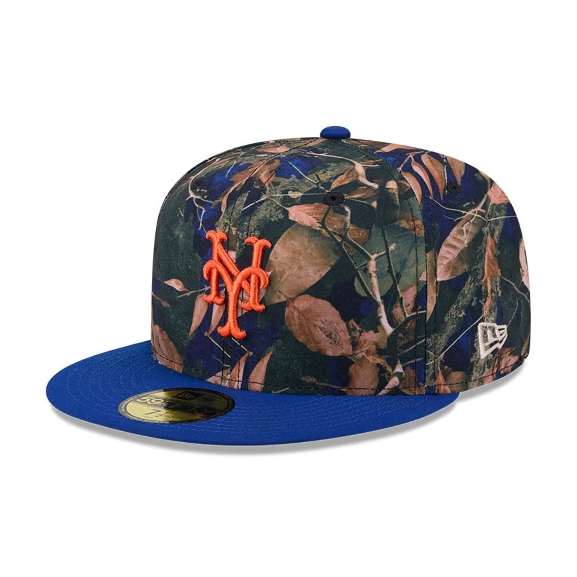 New York Mets MLB Leaves Blue 59FIFTY Fitted Cap - Image 4