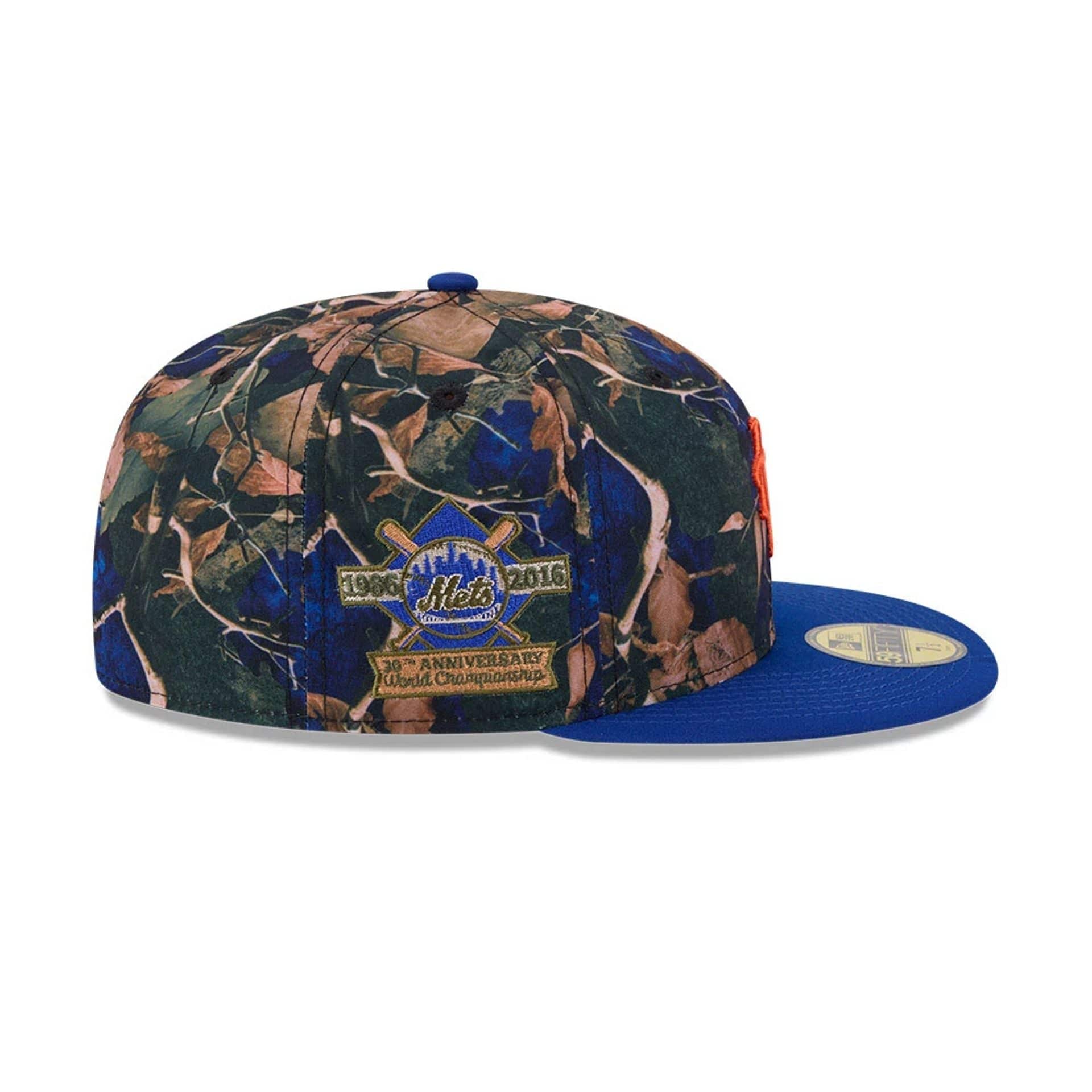 New York Mets MLB Leaves Blue 59FIFTY Fitted Cap - Image 5