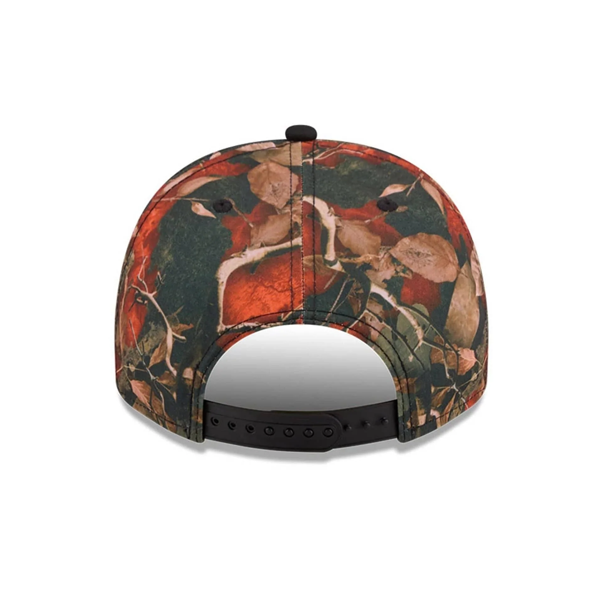 New York Mets MLB Leaves Bright Orange 9FIFTY A-Frame Snapback Cap - Image 7