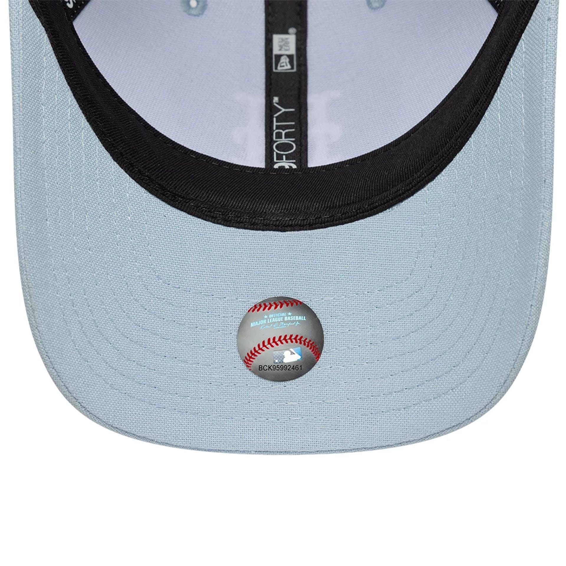 New York Mets MLB Linen Pastel Blue 9FORTY M-Crown Adjustable Cap - Image 5
