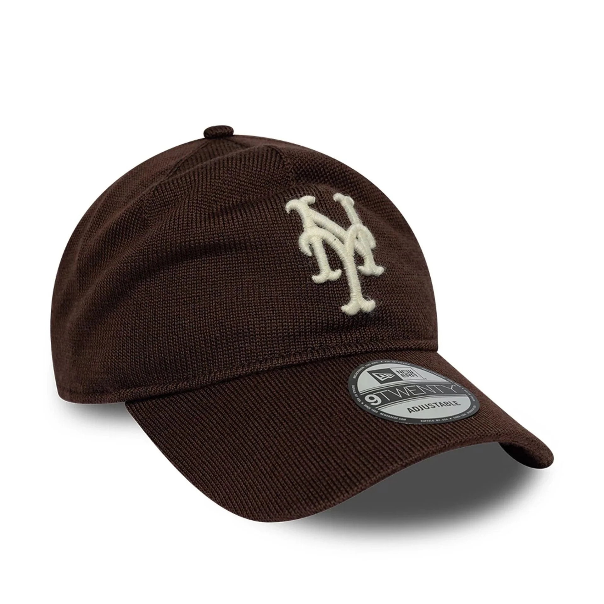 New York Mets MLB Merino Wool Dark Brown 9TWENTY Adjustable Cap - Image 3