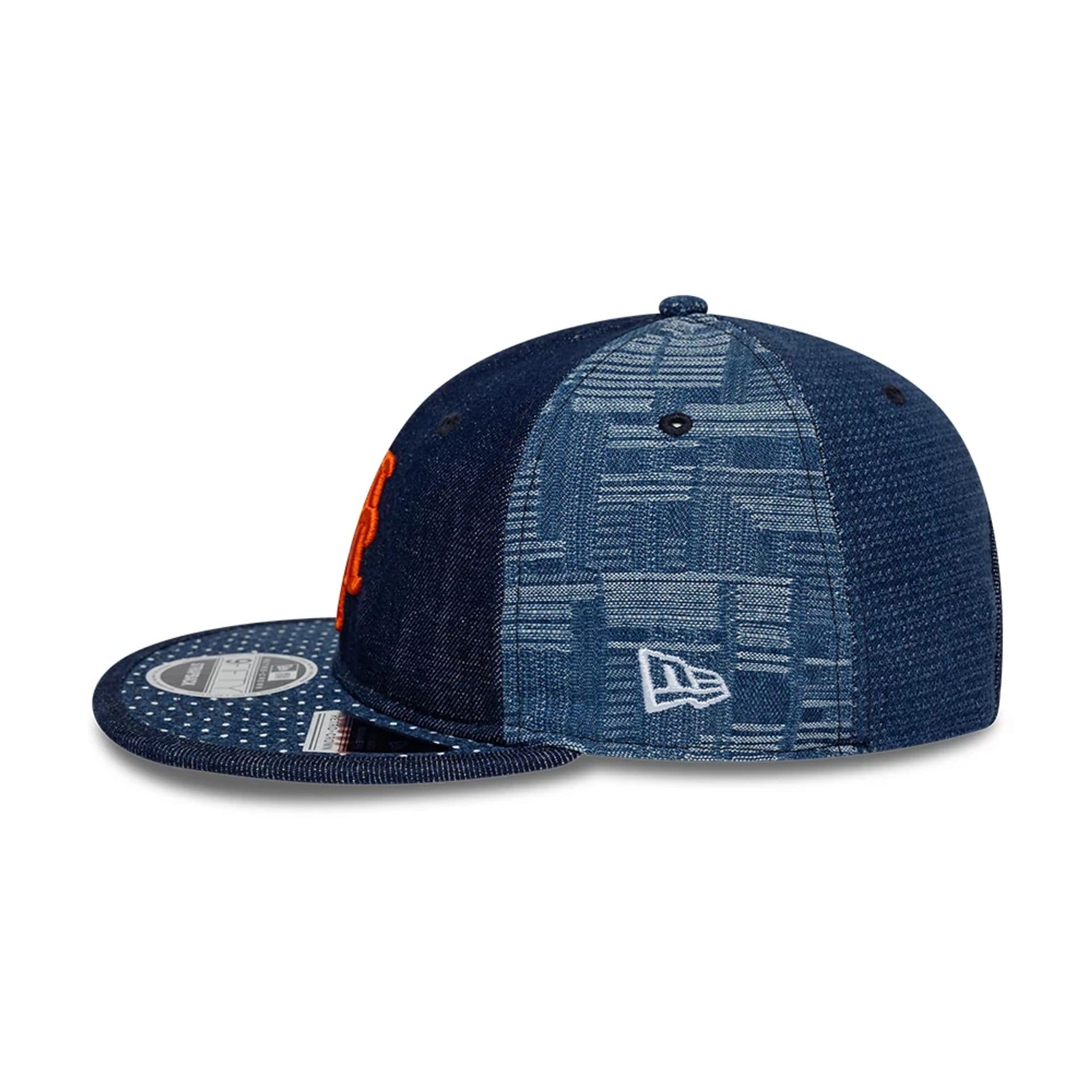 New York Mets MLB Multi Denim Dark Blue Retro Crown 9FIFTY Adjustable Cap - Image 6