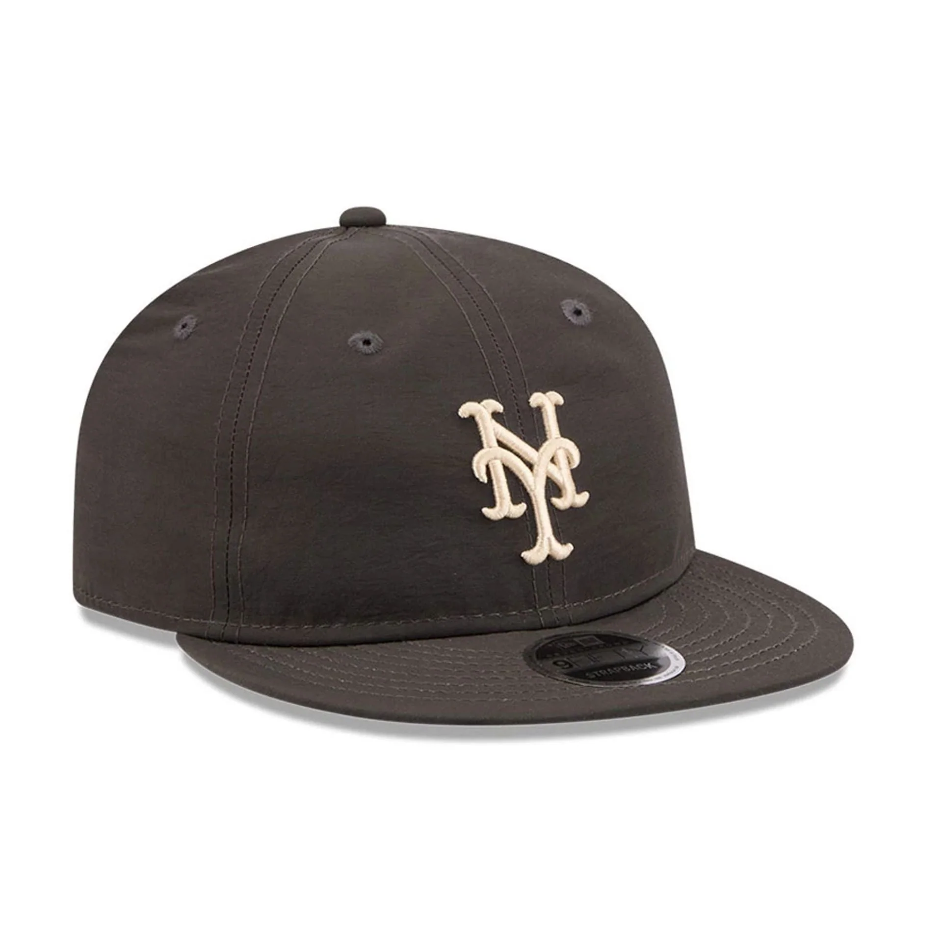 New York Mets MLB Nylon Black Retro Crown 9FIFTY Adjustable Cap - Image 5