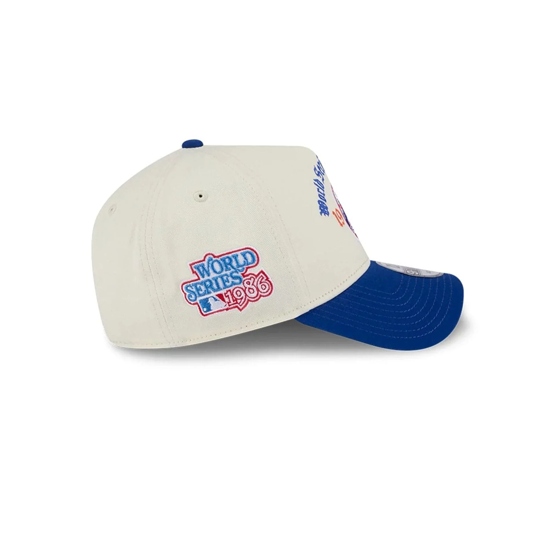 New York Mets MLB Old English White 9FORTY A-Frame Adjustable Cap - Image 5