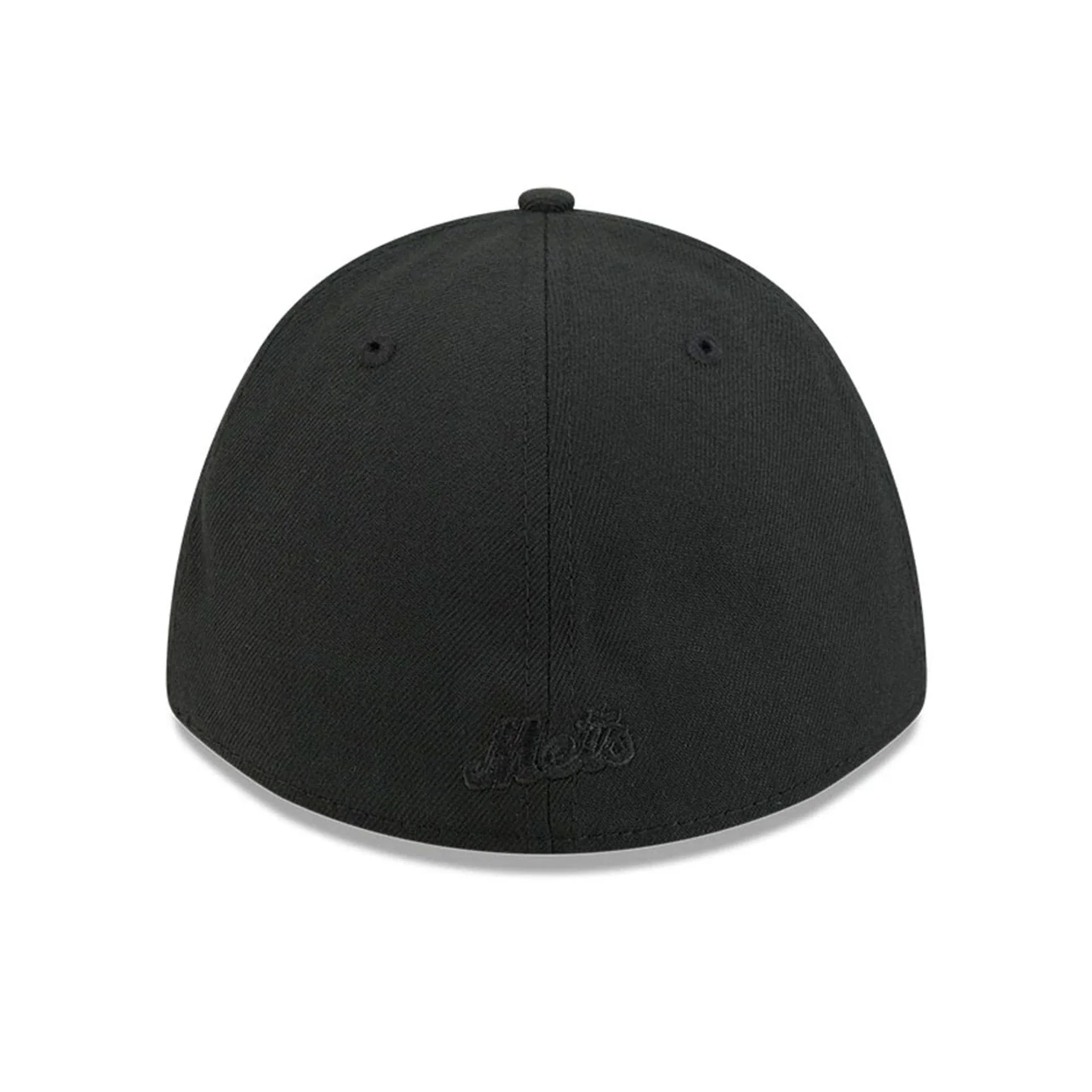 New York Mets MLB Outline Black 39THIRTY M-Crown Stretch Fit Cap - Image 5