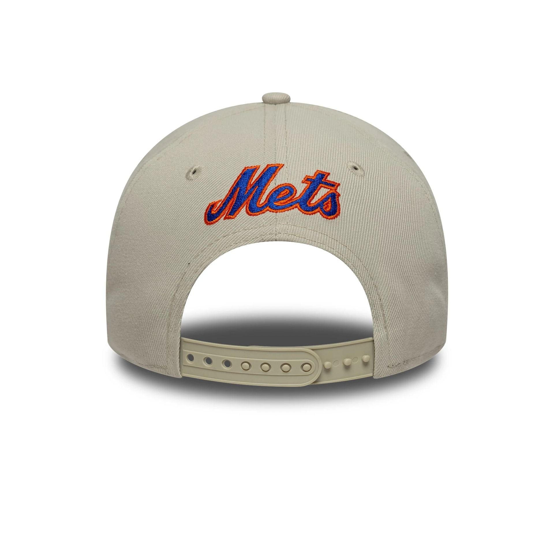 New York Mets MLB Outline Script Light Beige 9FORTY E-Frame Cap - Image 4