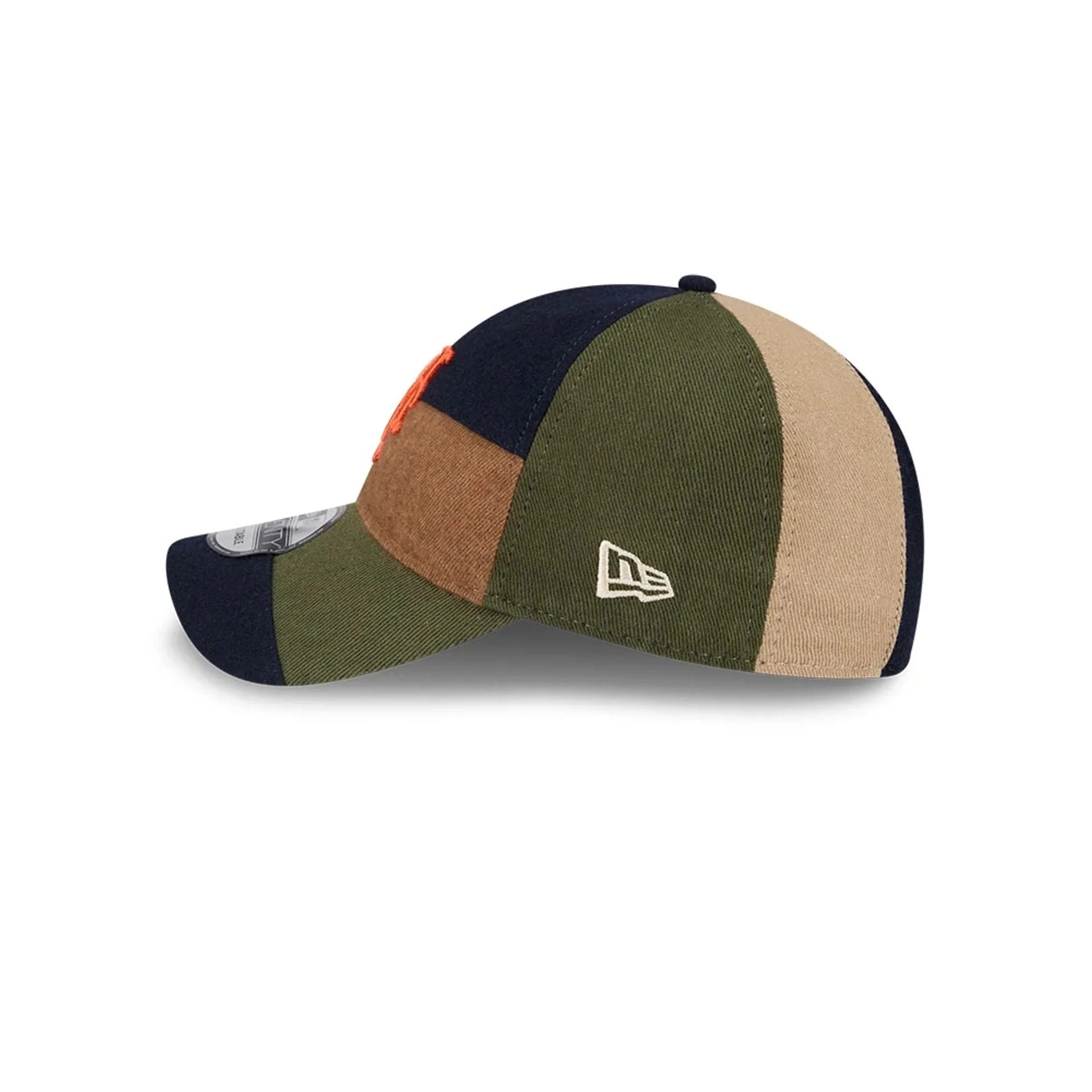 New York Mets MLB Patchwork Open Brown 9TWENTY Adjustable Cap - Image 5