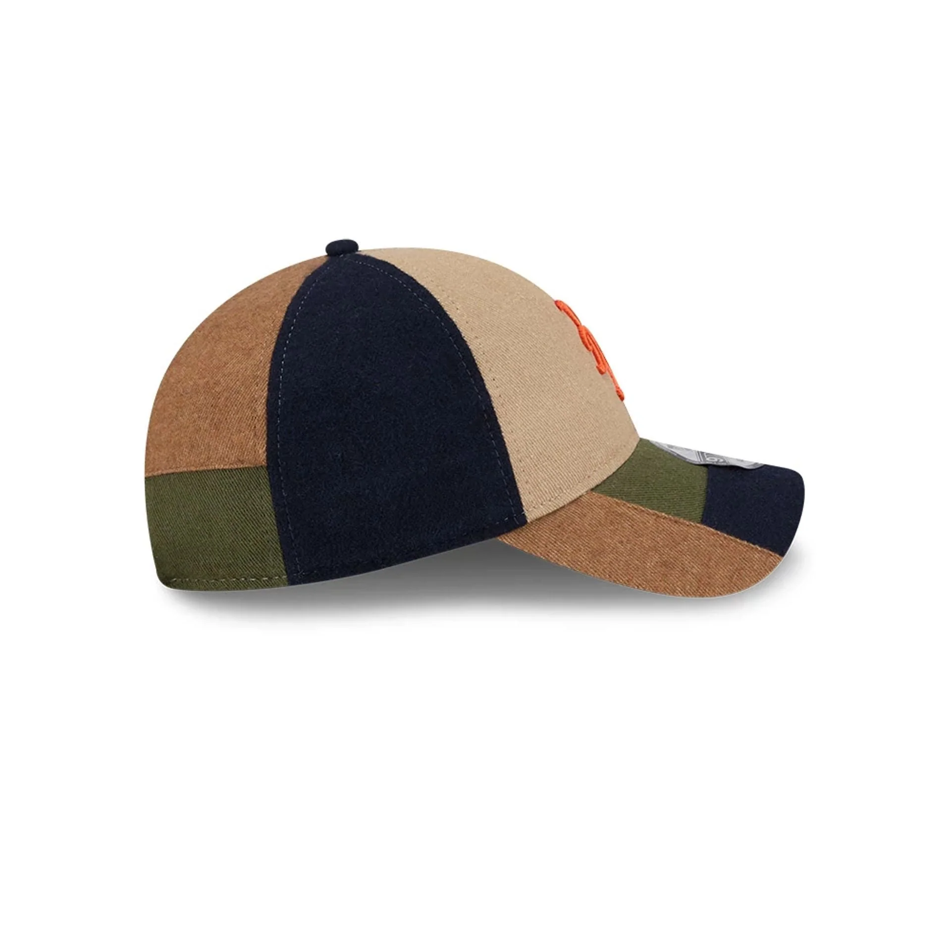 New York Mets MLB Patchwork Open Brown 9TWENTY Adjustable Cap - Image 6