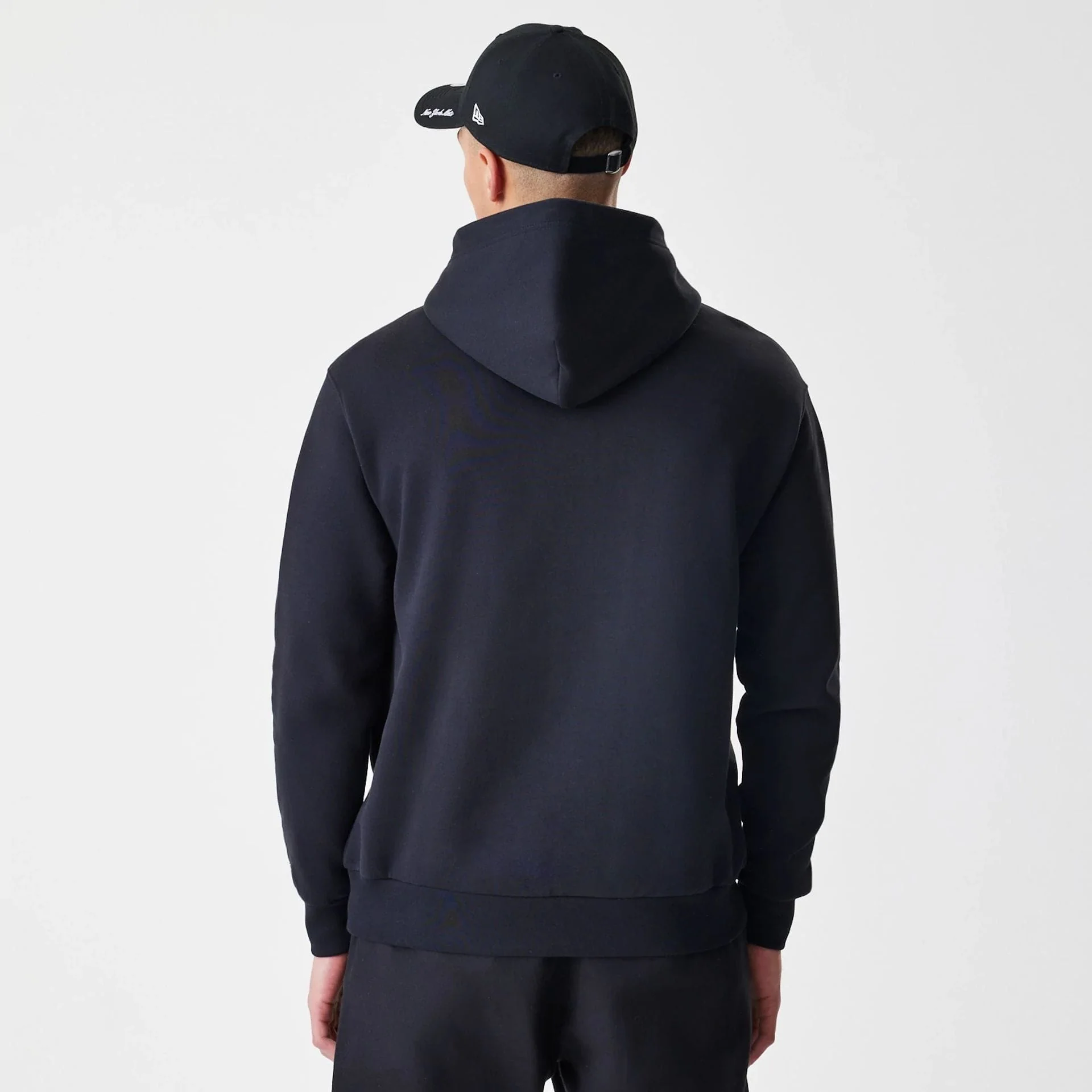 New York Mets MLB Script Black Oversized Pullover Hoodie - Image 2