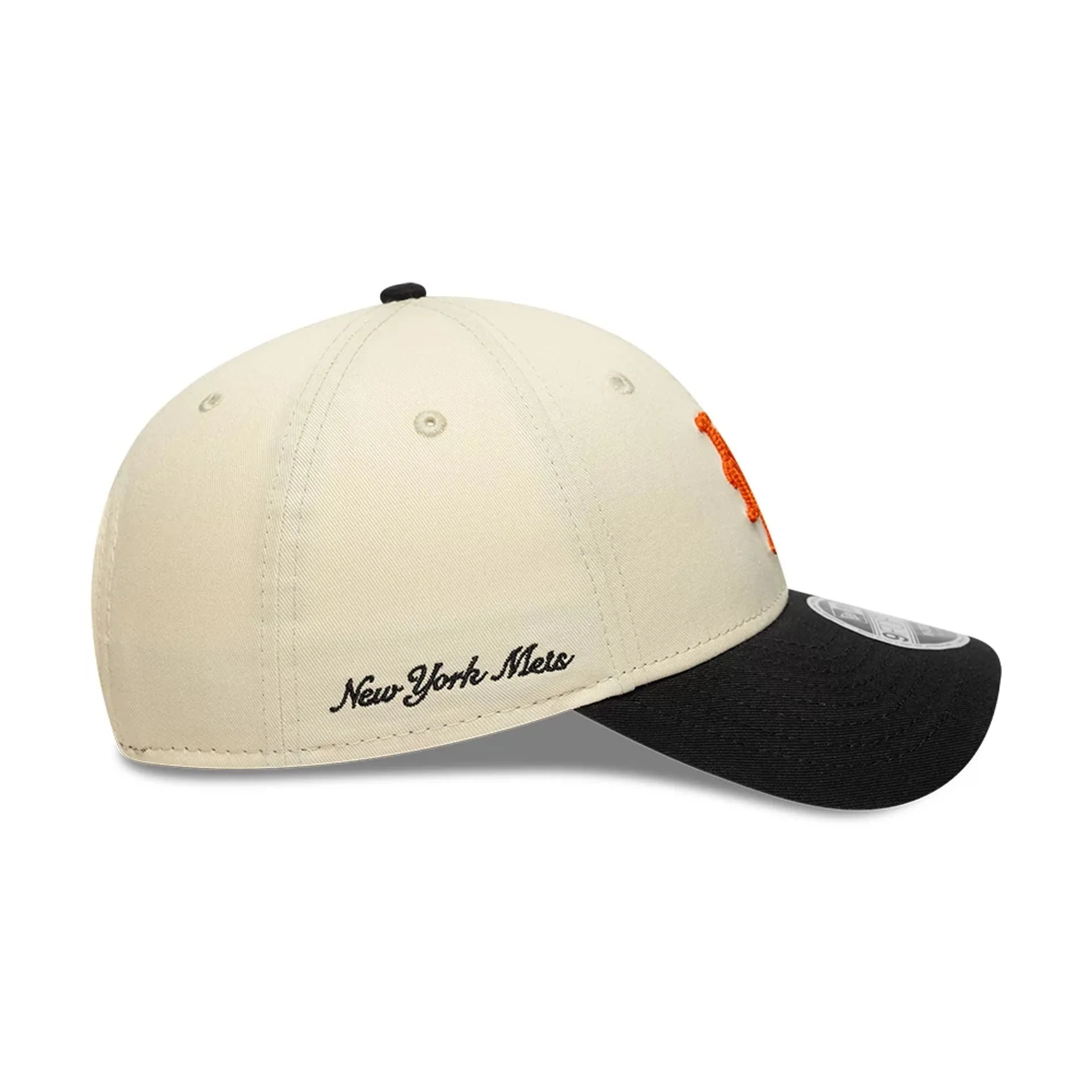 New York Mets MLB Side Script Cream 9FORTY M-Crown Adjustable Cap - Image 5