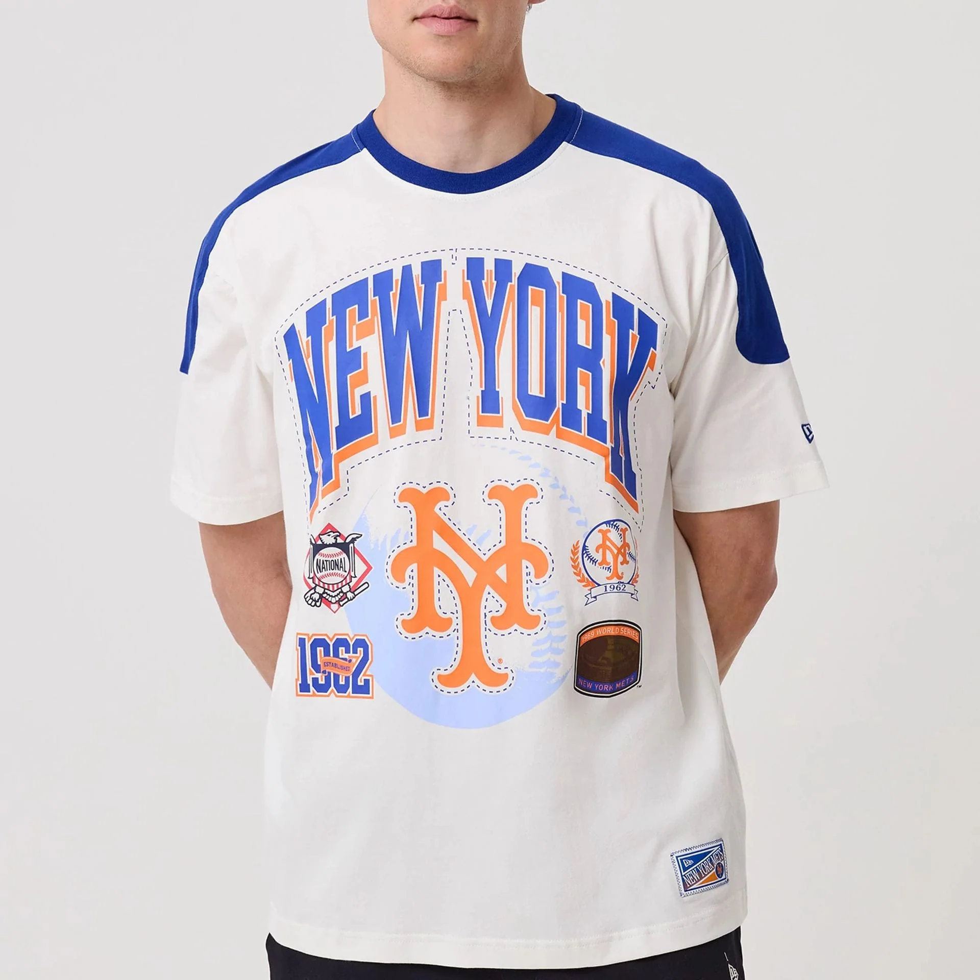 New York Mets MLB Sport Classic White T-Shirt - Image 3