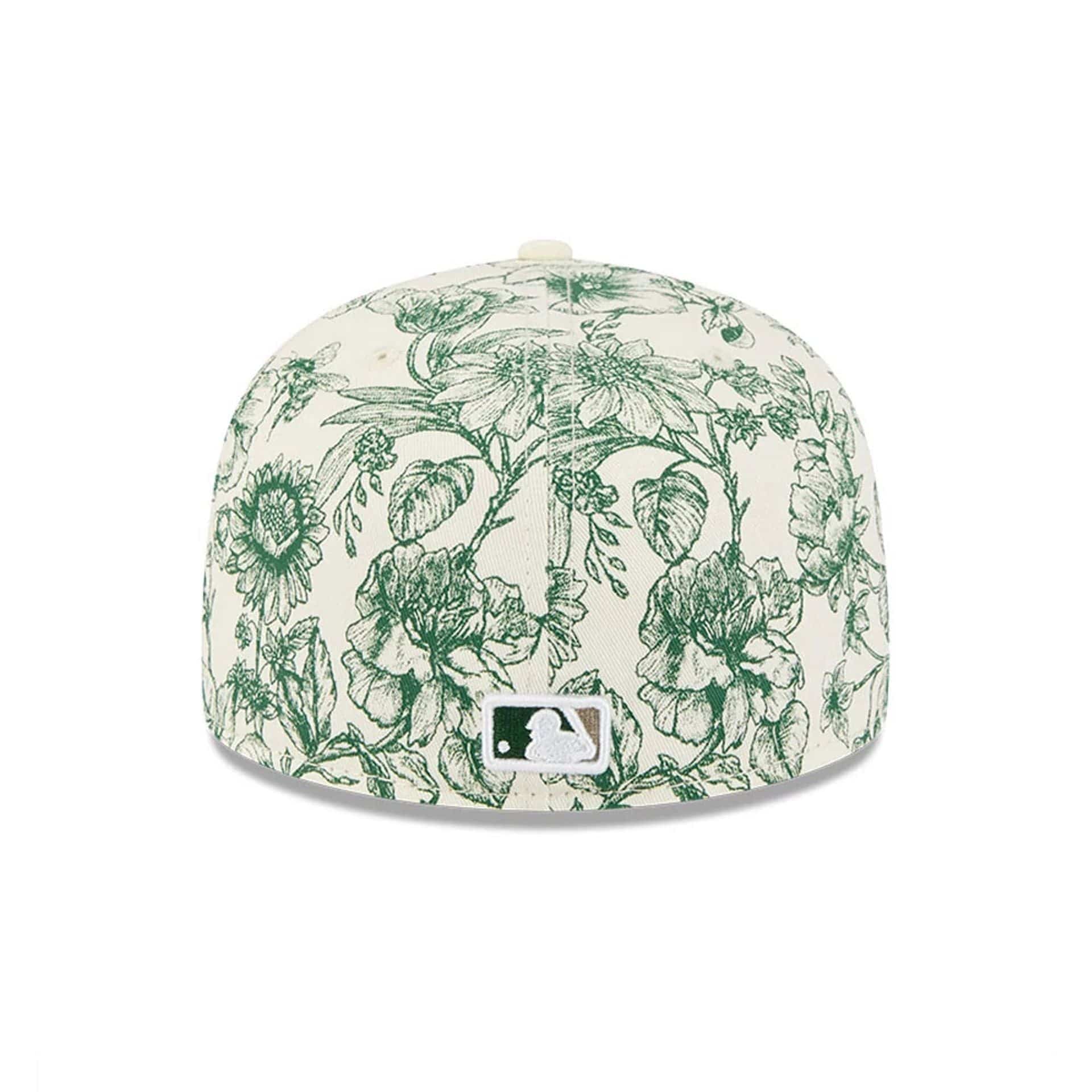 New York Mets MLB Spring Floral White 59FIFTY Fitted Cap - Image 6