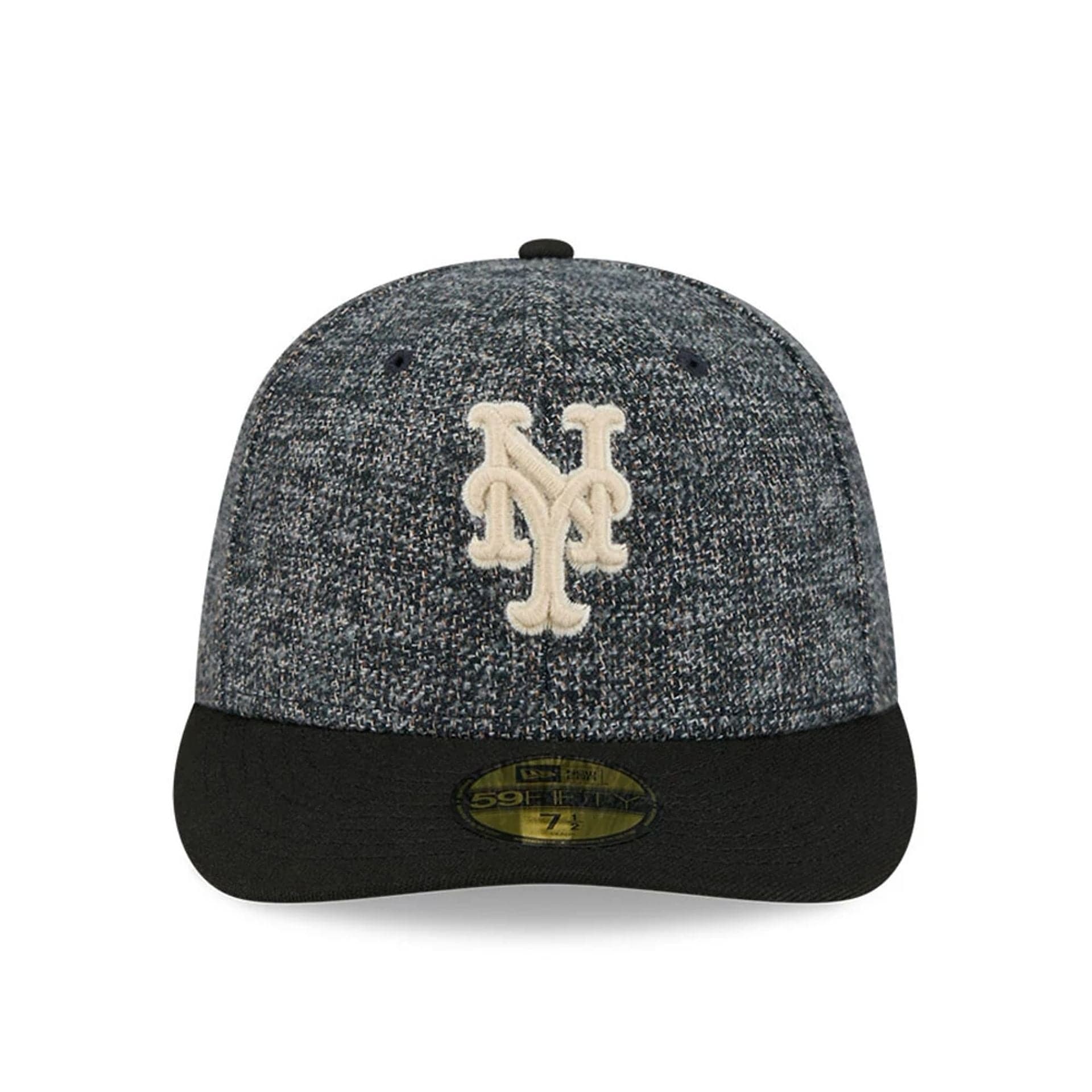 New York Mets MLB Tweedy Cotton Black 59FIFTY Fitted Cap - Image 3