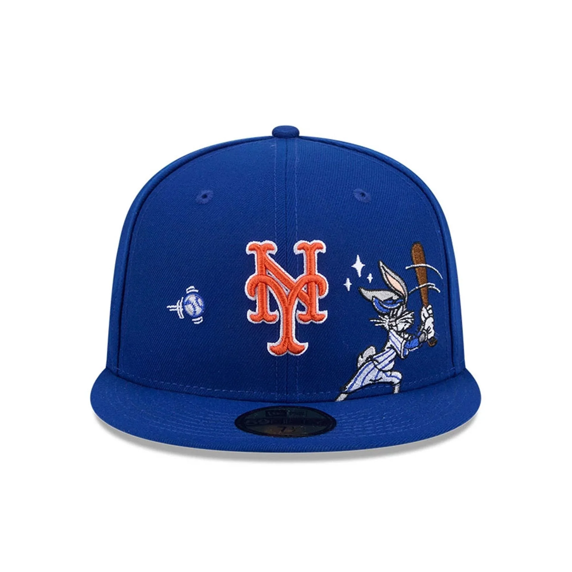 New York Mets MLB X Looney Tunes Bugs Bunny Blue 59FIFTY Fitted Cap - Image 4