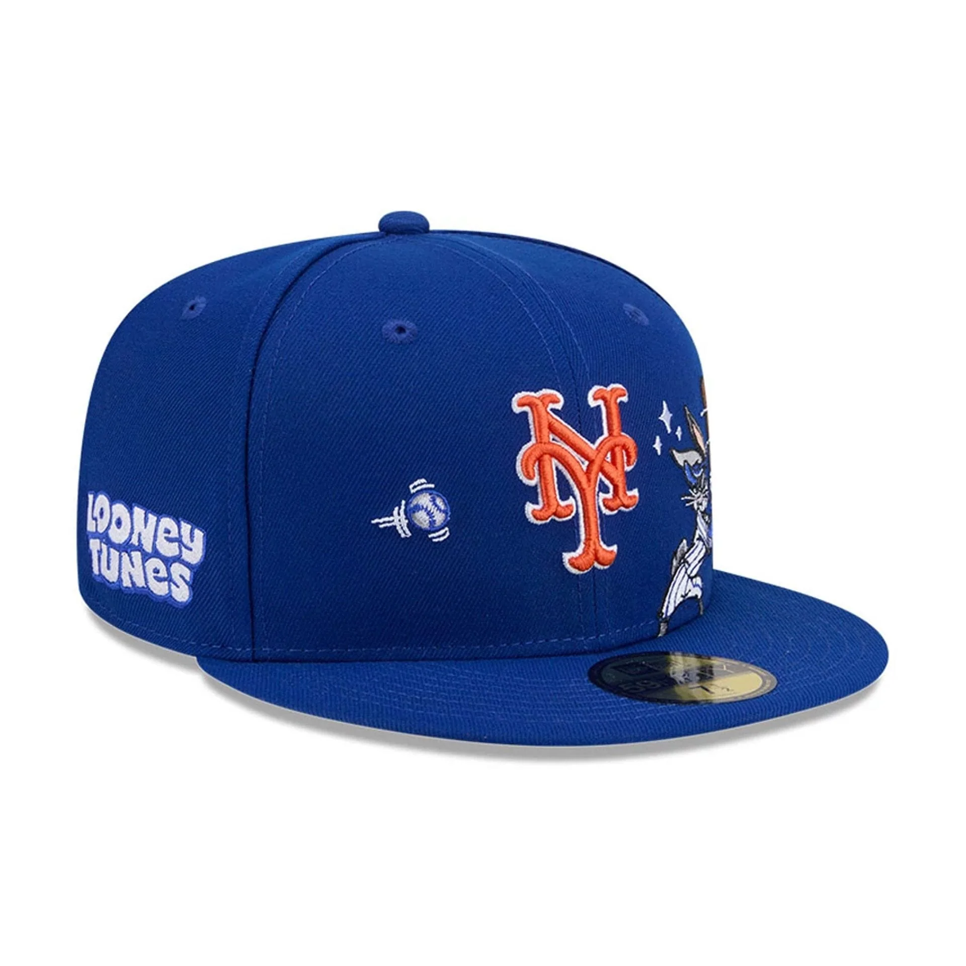 New York Mets MLB X Looney Tunes Bugs Bunny Blue 59FIFTY Fitted Cap - Image 5
