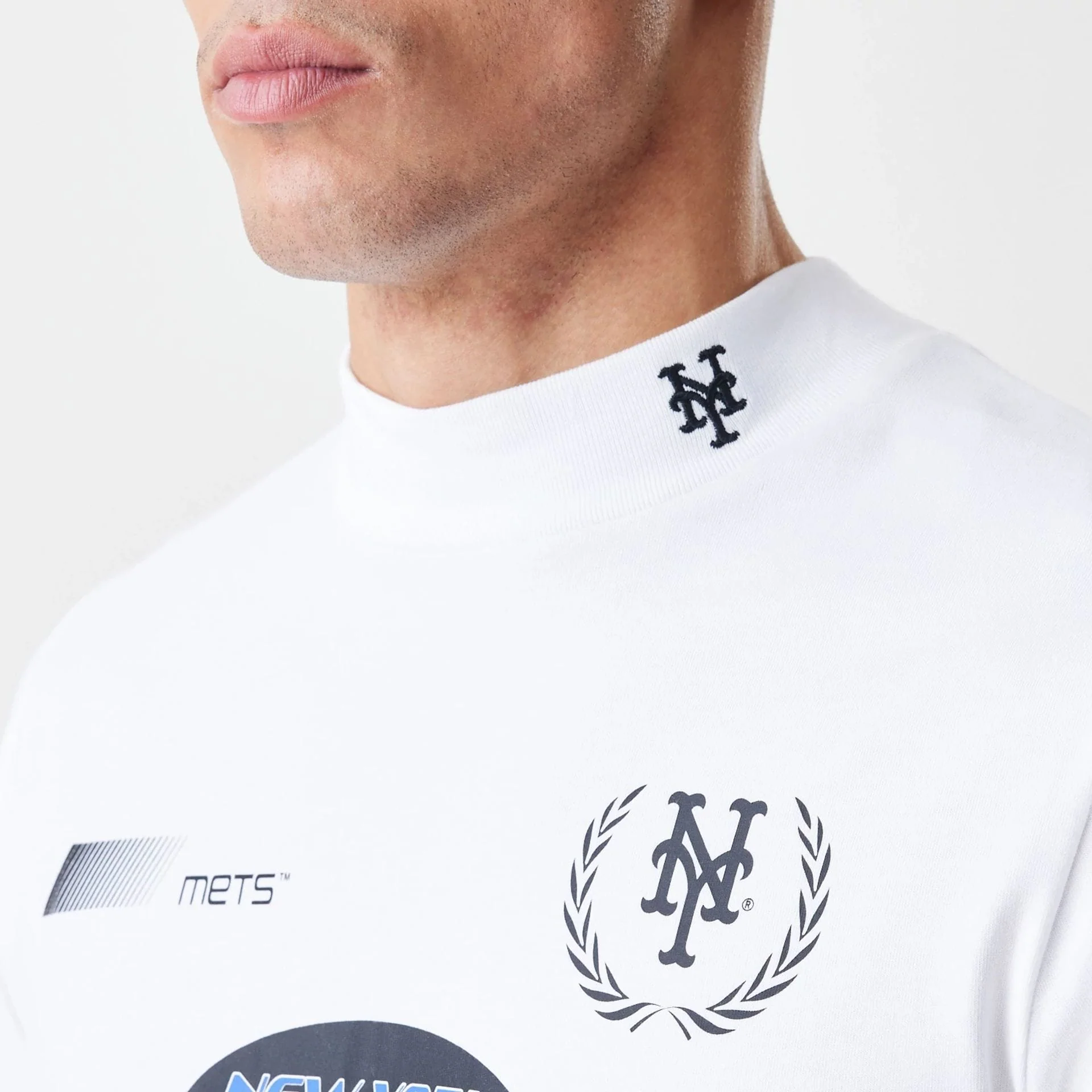 New York Mets Modern Driver White Long Sleeve T-Shirt - Image 2