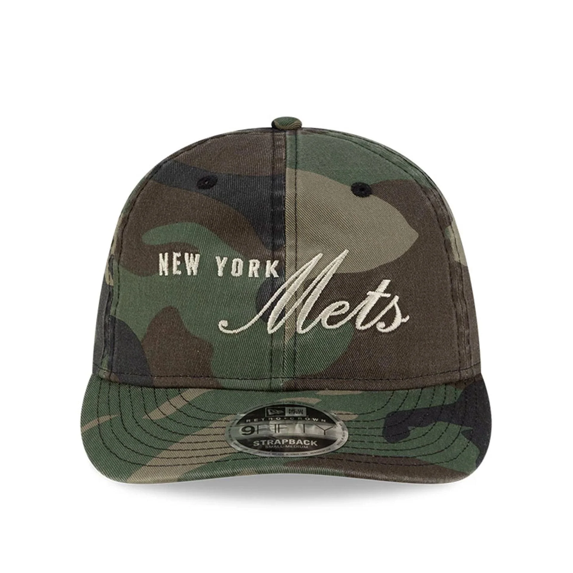 New York Mets Thisisneverthat X MLB Woodland Camo Retro Crown 9FIFTY Cap - Image 2