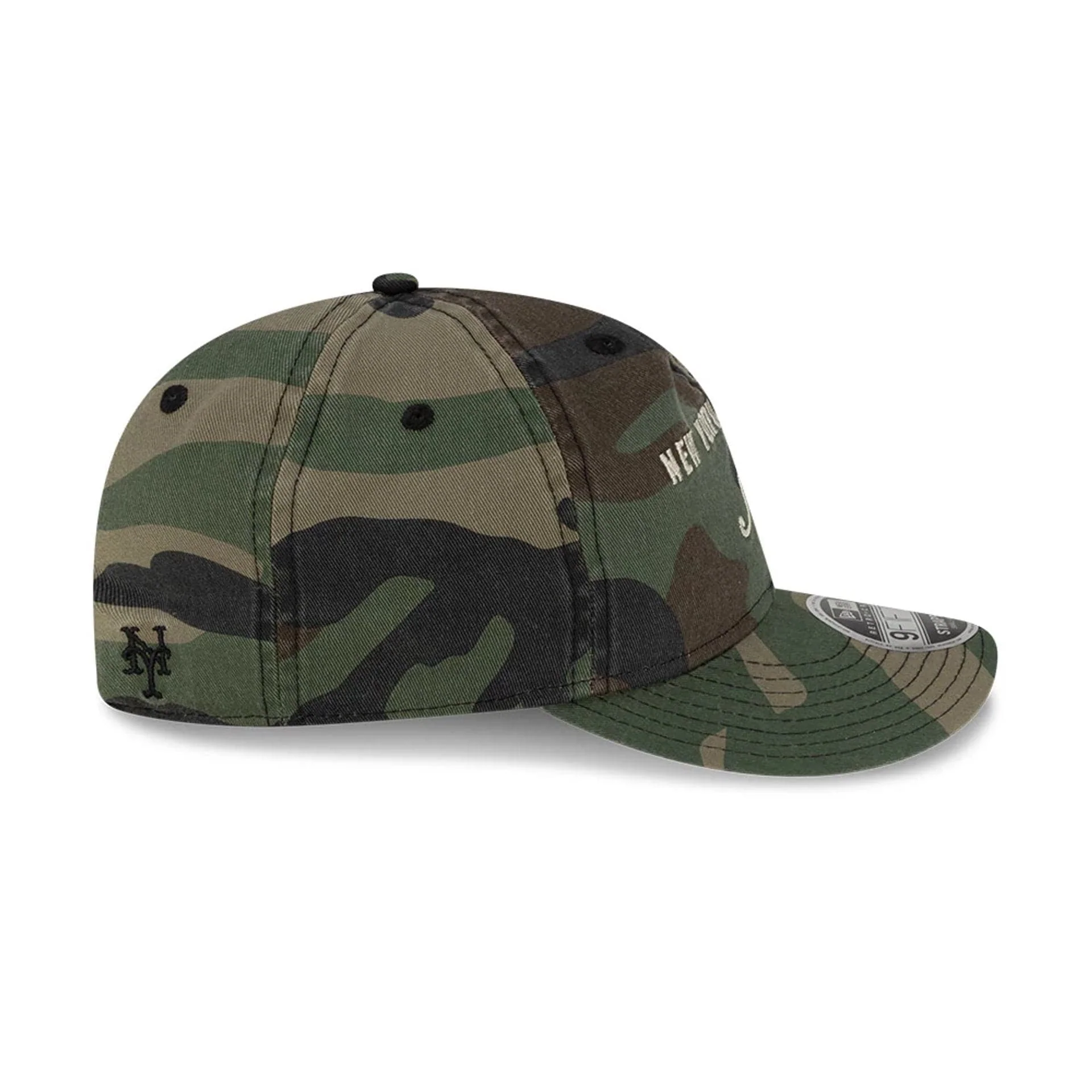 New York Mets Thisisneverthat X MLB Woodland Camo Retro Crown 9FIFTY Cap - Image 6