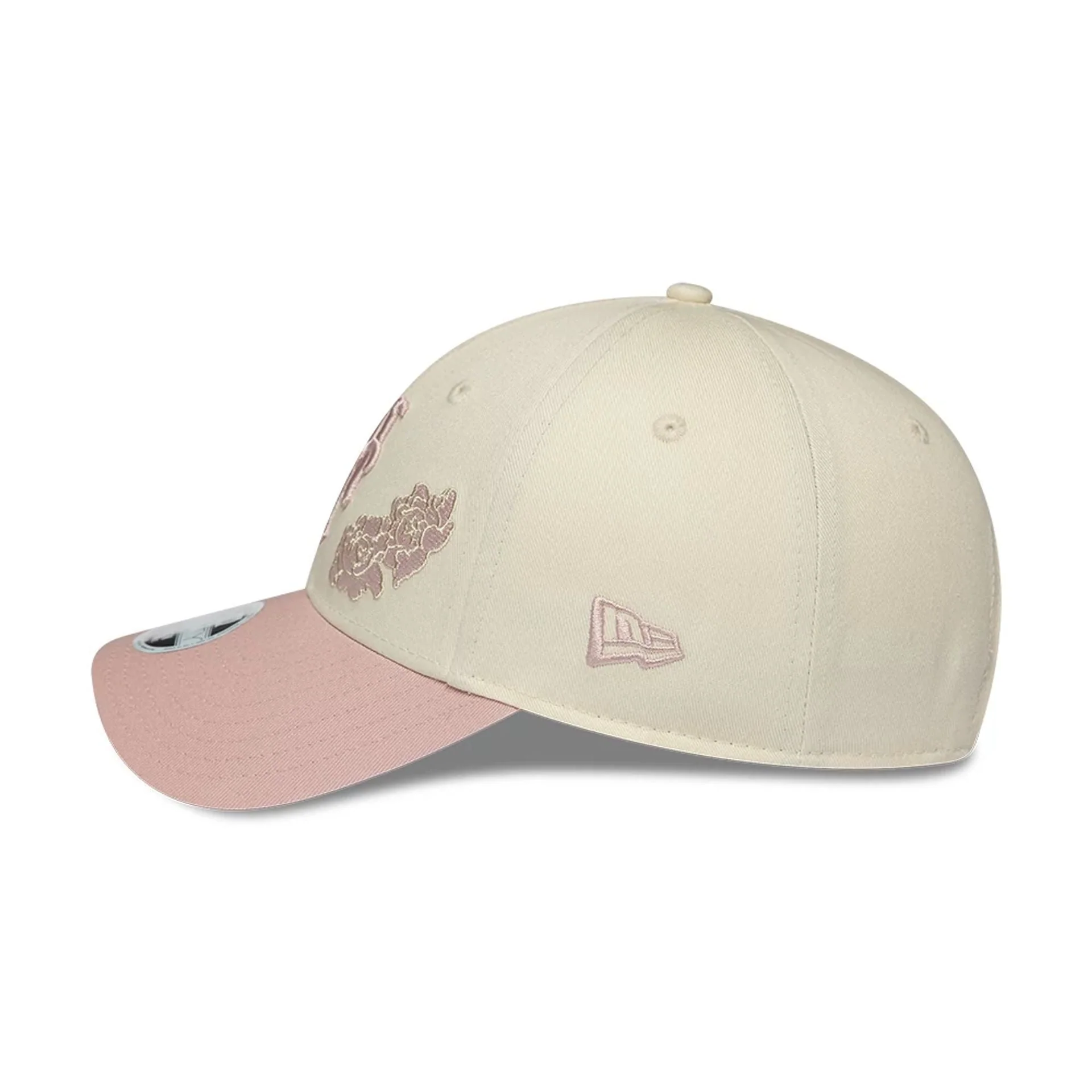 New York Mets Womens MLB Floral Cream 9FORTY Adjustable Cap - Image 5