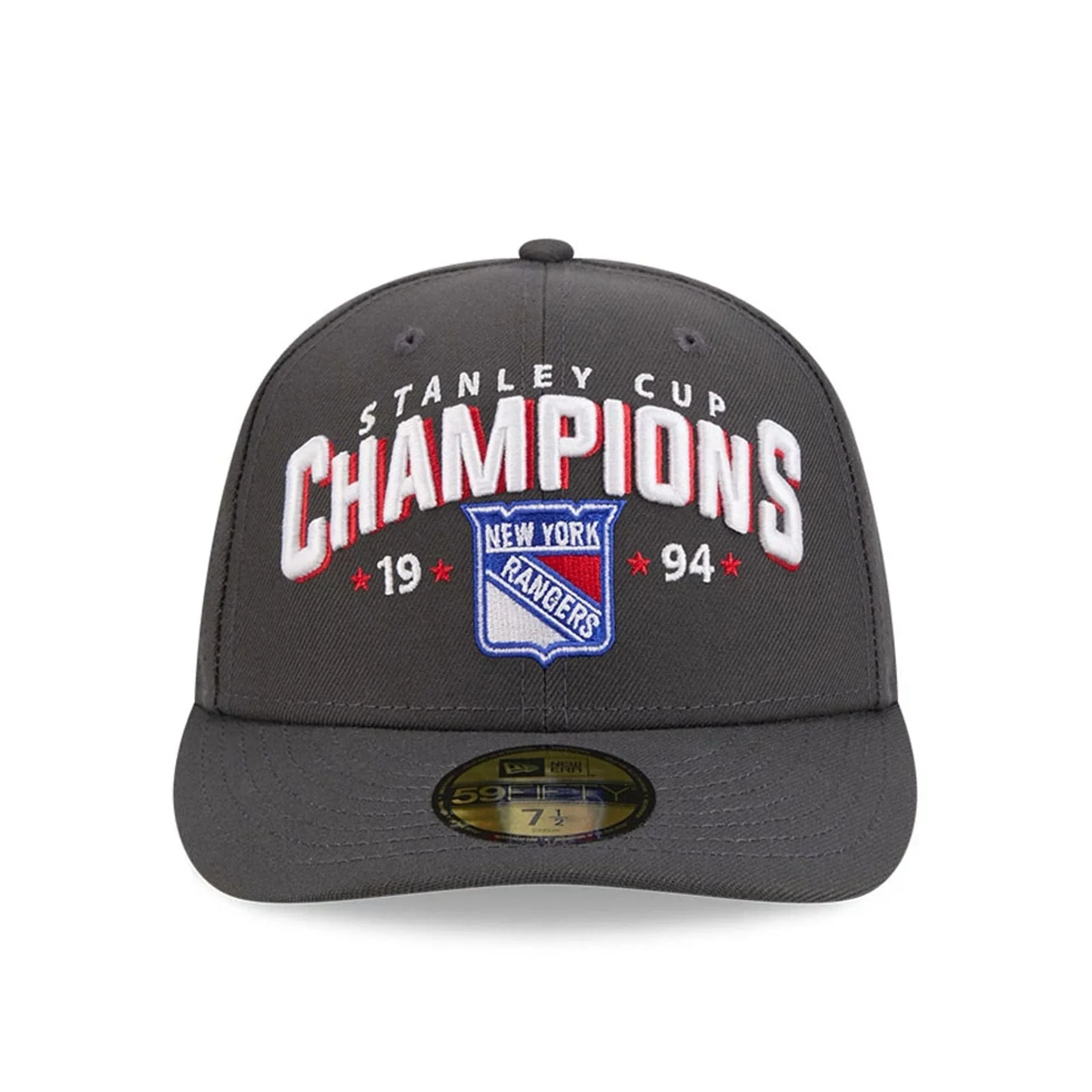 New York Rangers NHL Stanley Cup Champions Dark Grey 59FIFTY Fitted Cap - Image 3