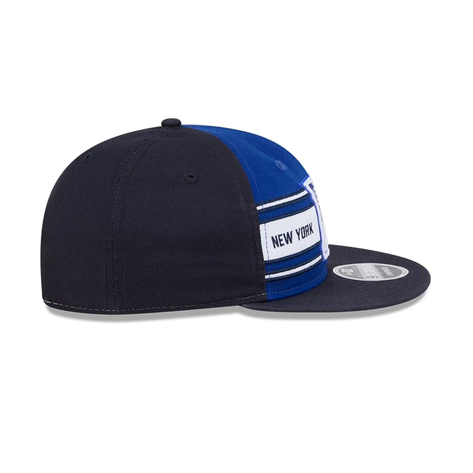 New York Rangers NHL Team Stripes Blue Retro Crown 9FIFTY Adjustable Cap - Image 6