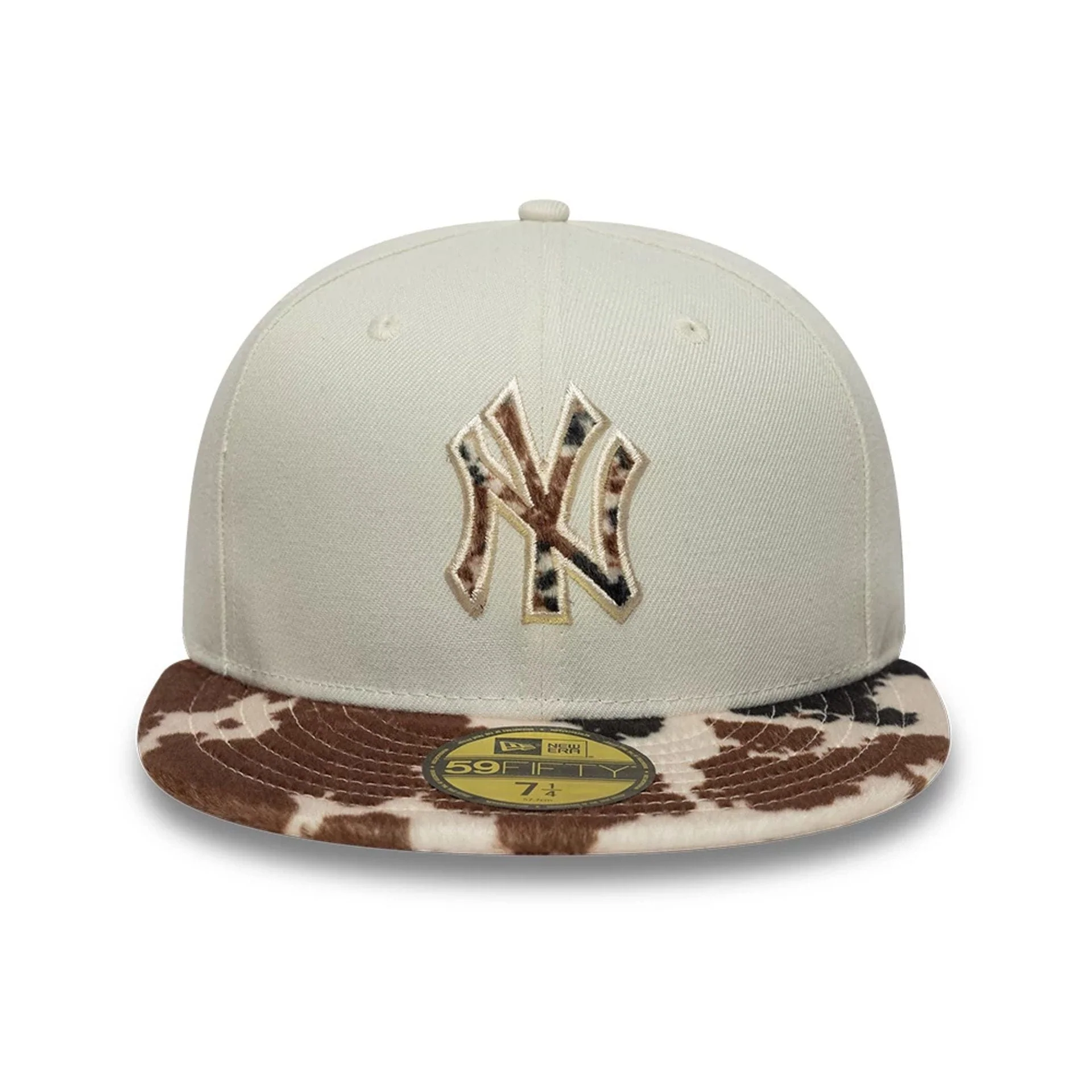 New York Yankees Animal Print Beige 59FIFTY Fitted Cap - Image 2