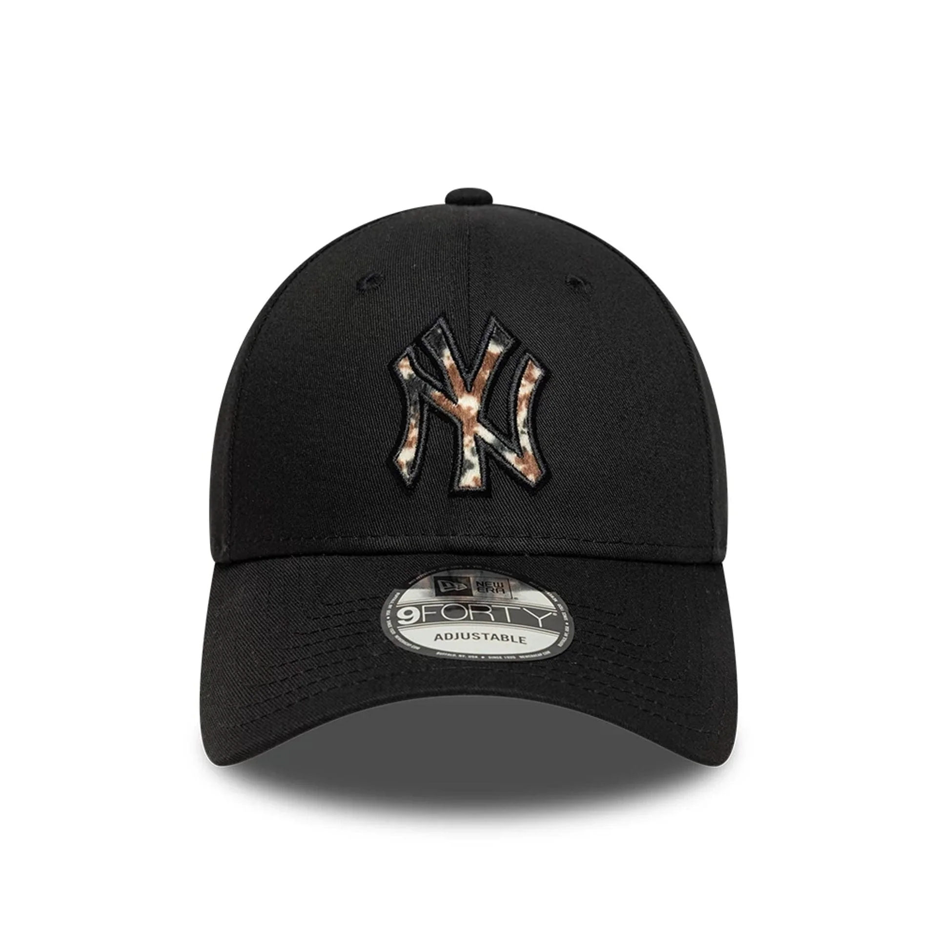New York Yankees Animal Print Black 9FORTY Adjustable Cap - Image 2