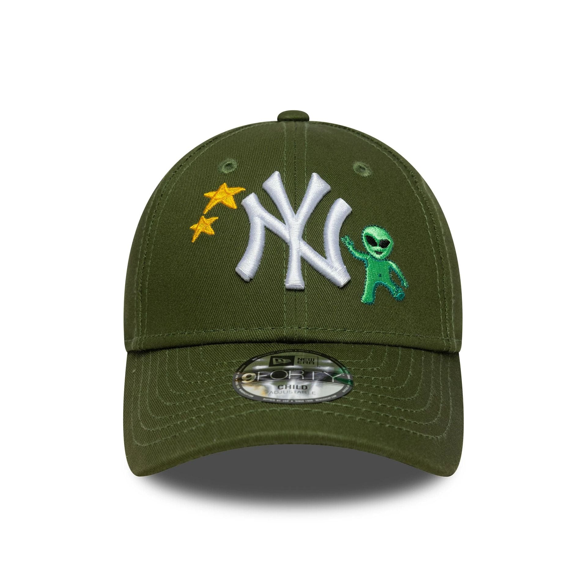 New York Yankees Child MLB Space Icon Dark Green 9FORTY Adjustable Cap - Image 2