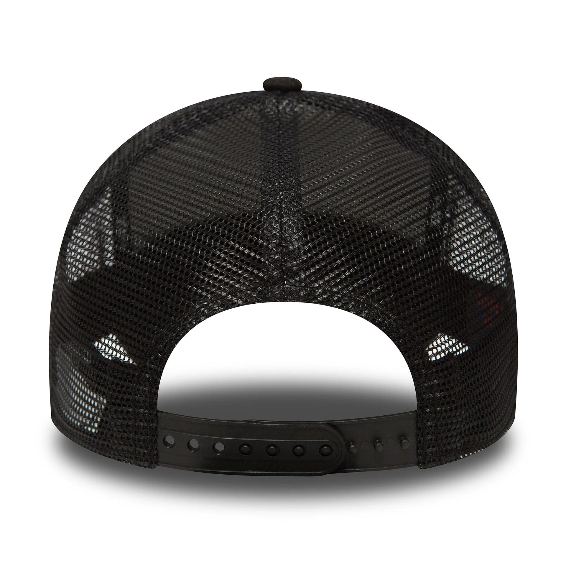 New York Yankees Clean Black On Black A-Frame Trucker Cap - Image 4