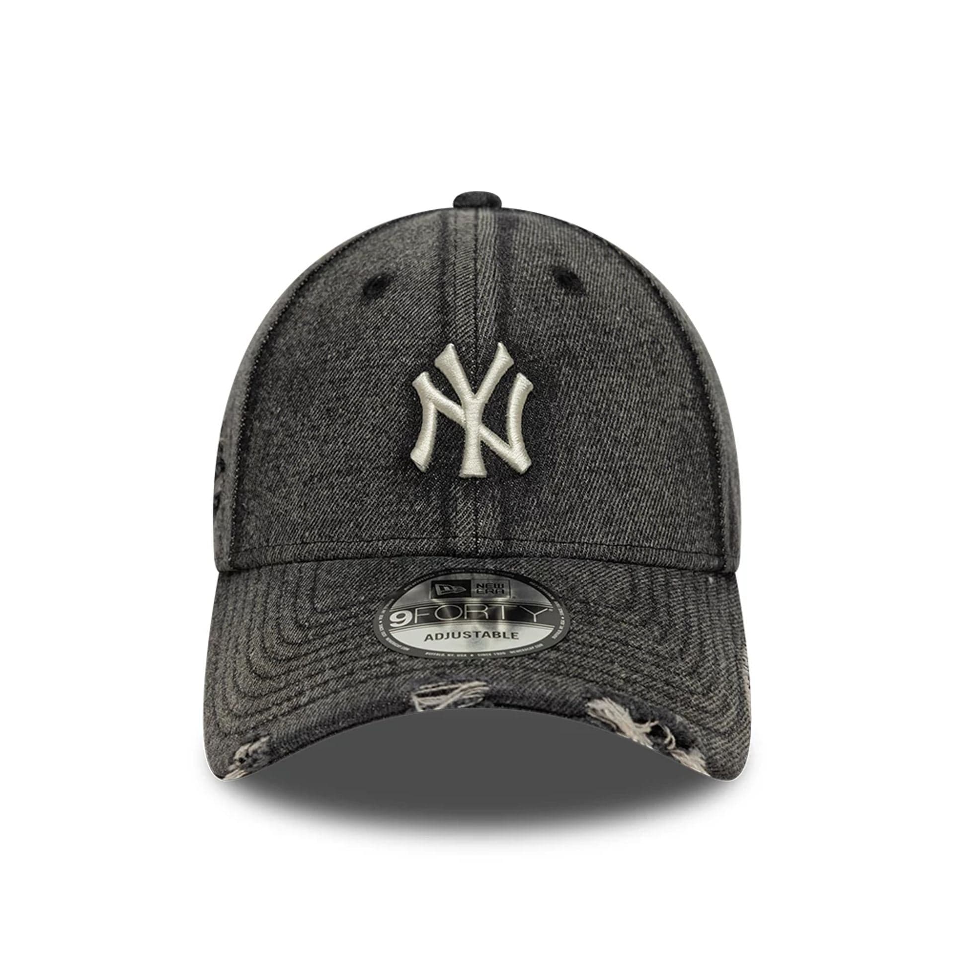 New York Yankees MLB Acid Wash Black 9FORTY Adjustable Cap - Image 2